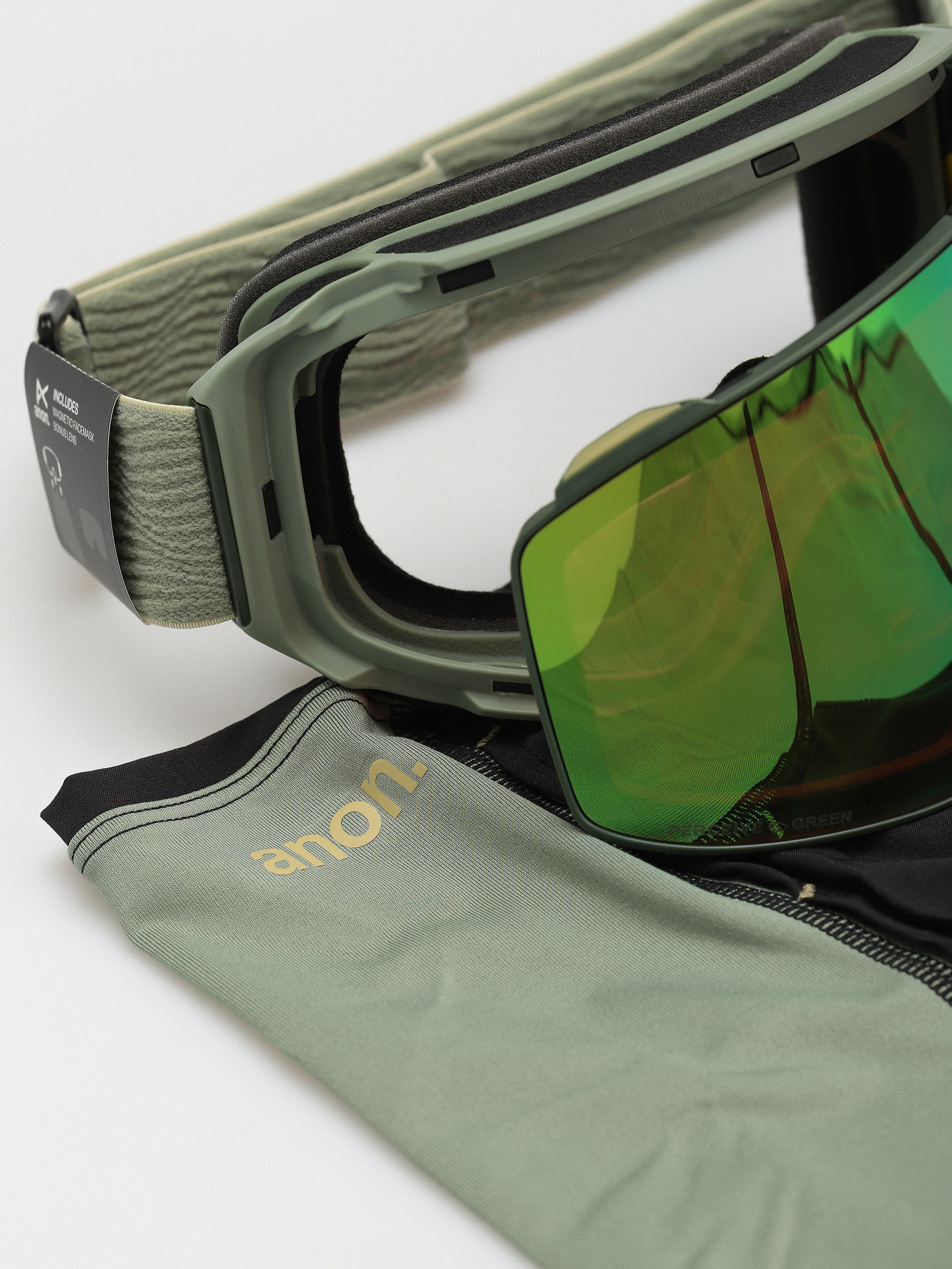 Ochelari pentru snowboard Anon M4 Cylindrical MFI (hedge/perceive variable green/cloudy pink)