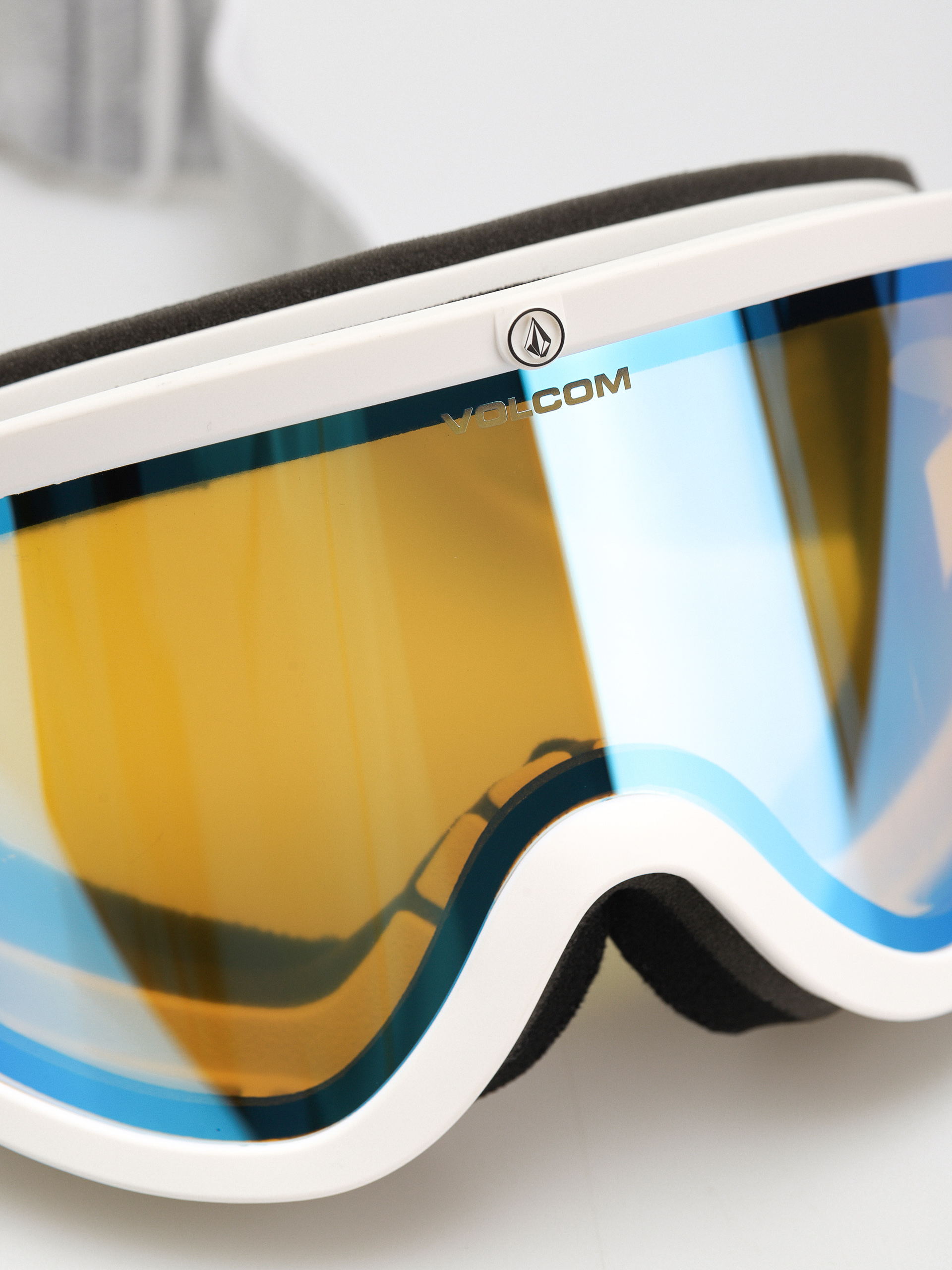 Ochelari pentru snowboard Volcom Footprints (matte white stone/ice chrome+bl dark grey)