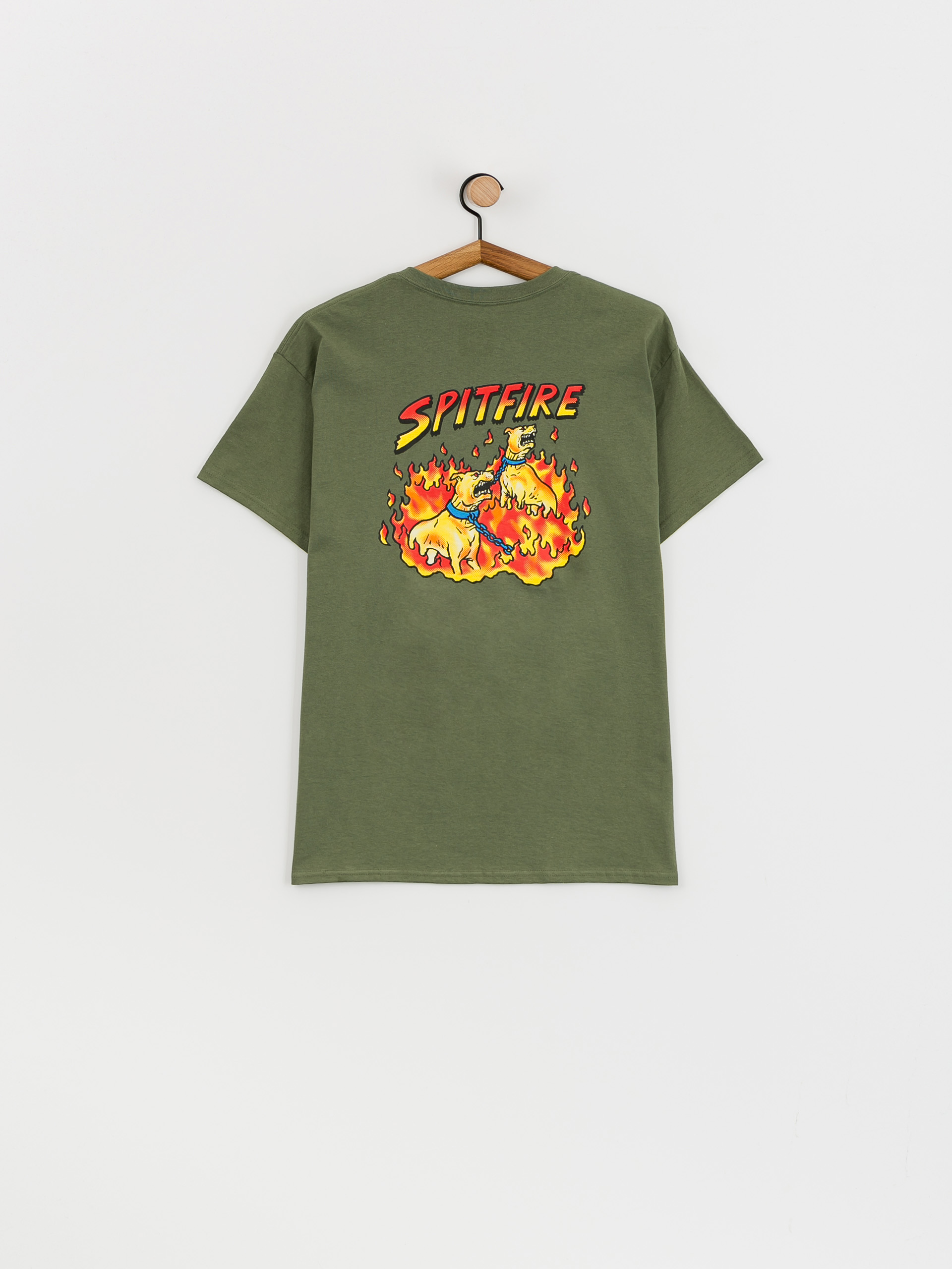 Tricou Spitfire Hell Hounds (military green)