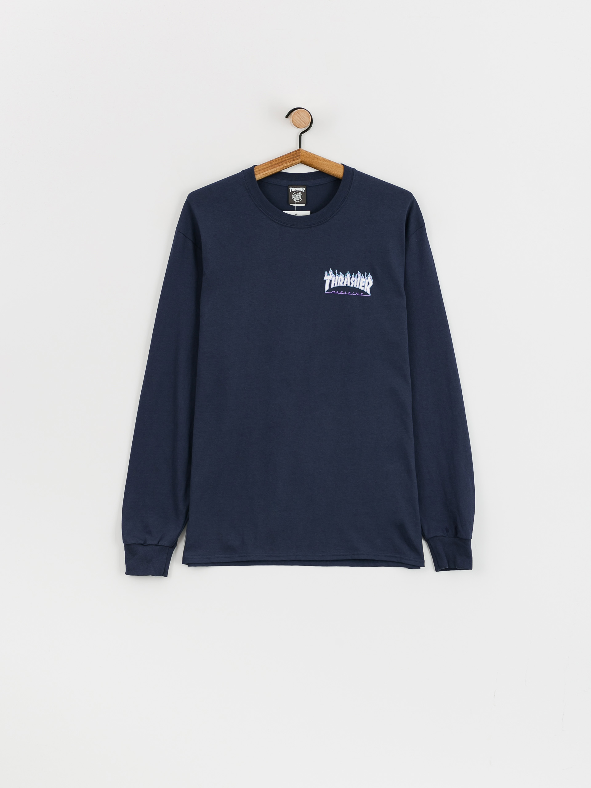 Longsleeve Santa Cruz X Thrasher Flame Dot (navy)
