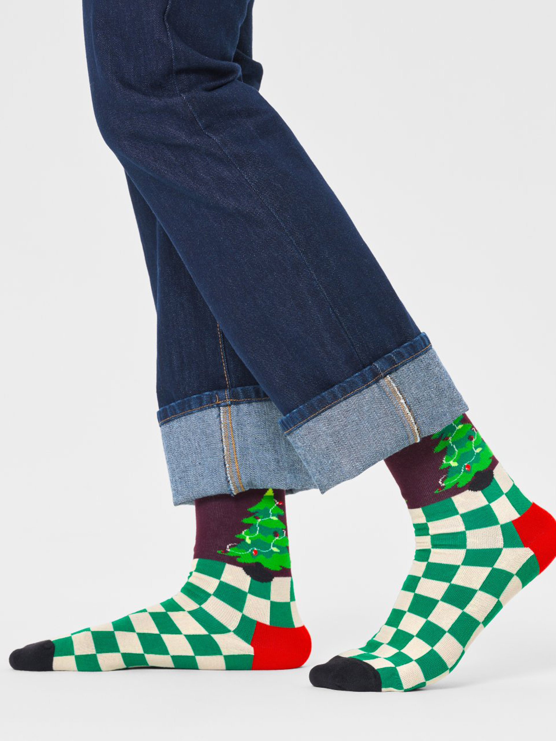 Șosete Happy Socks Christmas Tree (dark red)