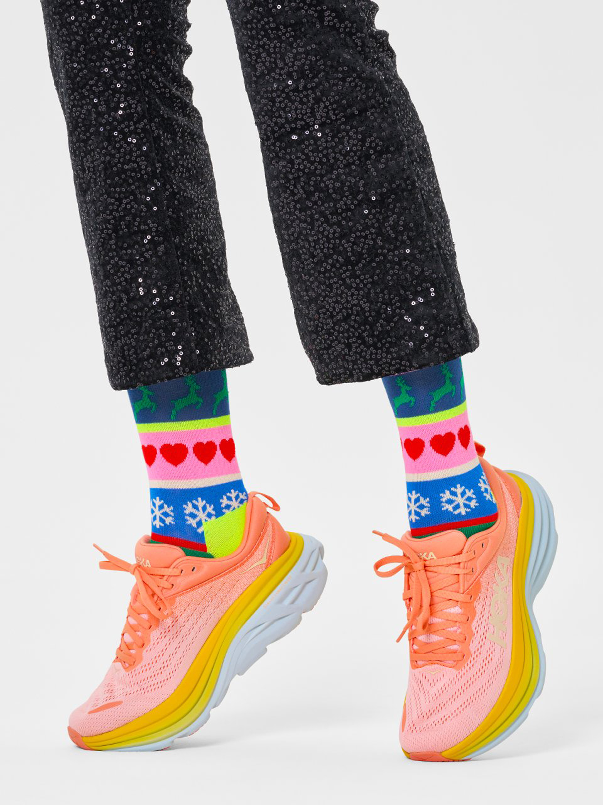 Șosete Happy Socks Christmas Stripe (red)