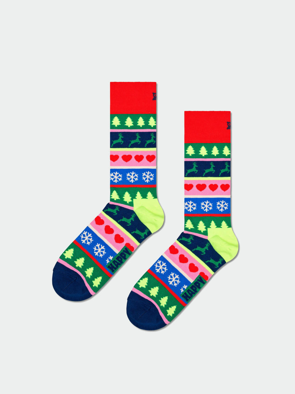 Șosete Happy Socks Christmas Stripe (red)