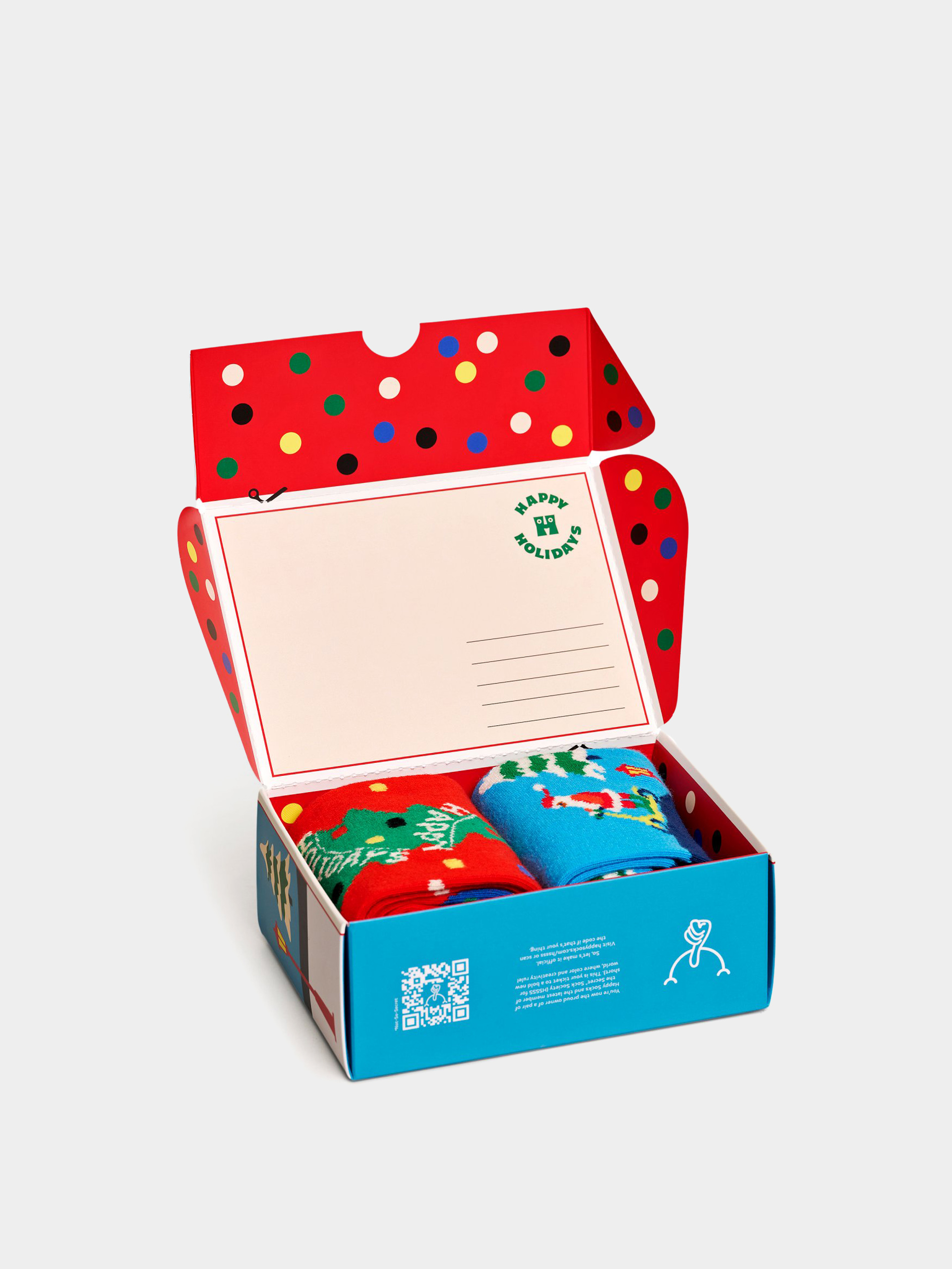 Șosete Happy Socks 2 Pack Happy Holidayss Gift Set (light blue)