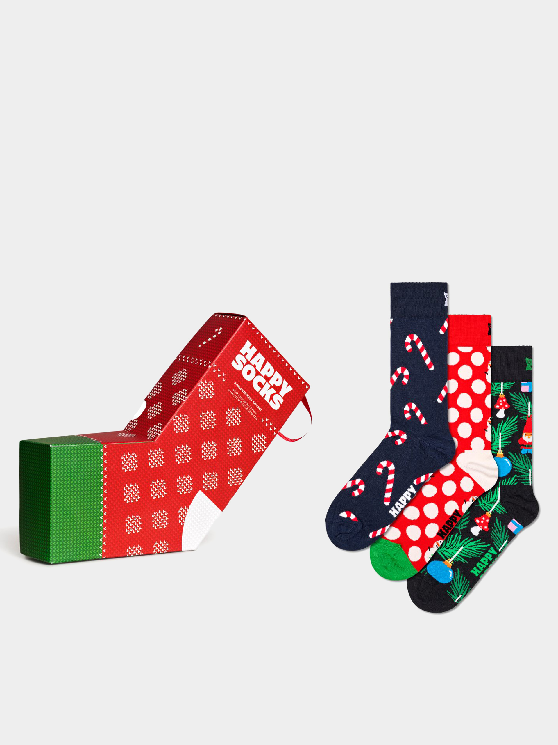 Șosete Happy Socks 3 Pack X Mas Stockings Gift Set (navy)