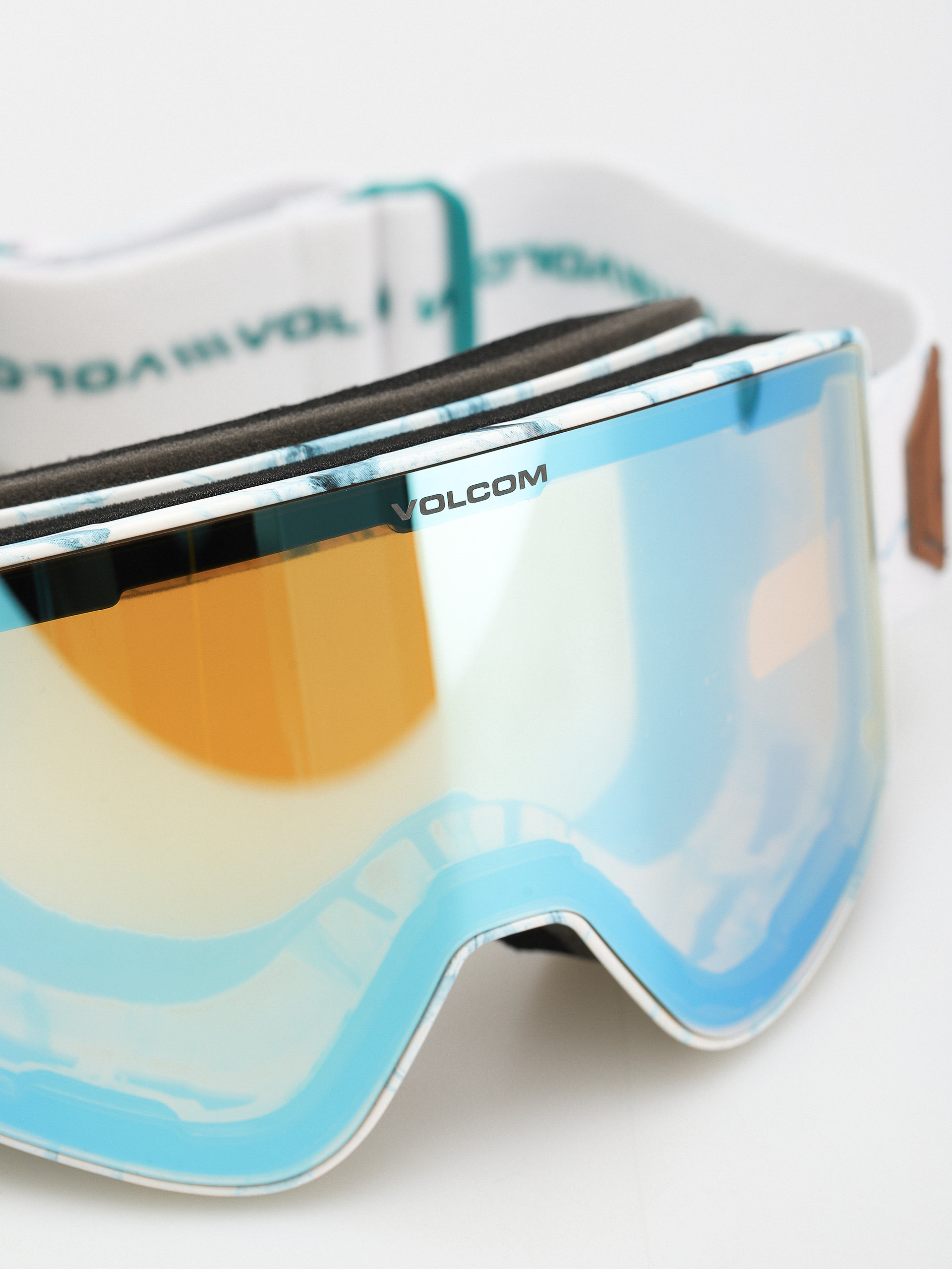 Ochelari pentru snowboard Volcom Odyssey (white ice/ice chrome+bl dark grey)