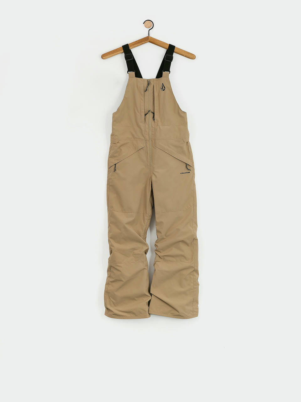 Pantaloni pentru snowboard Volcom Barkley Ins Bib Overall JR (dark khaki)