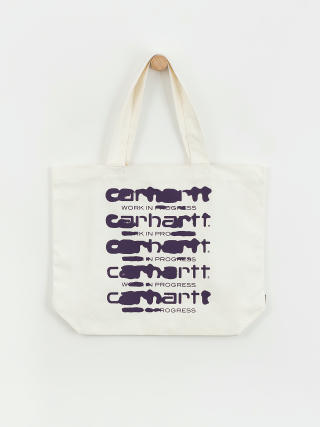 Geantă Carhartt WIP Canvas Graphic Tote (ink bleed print/wax/tyrian)