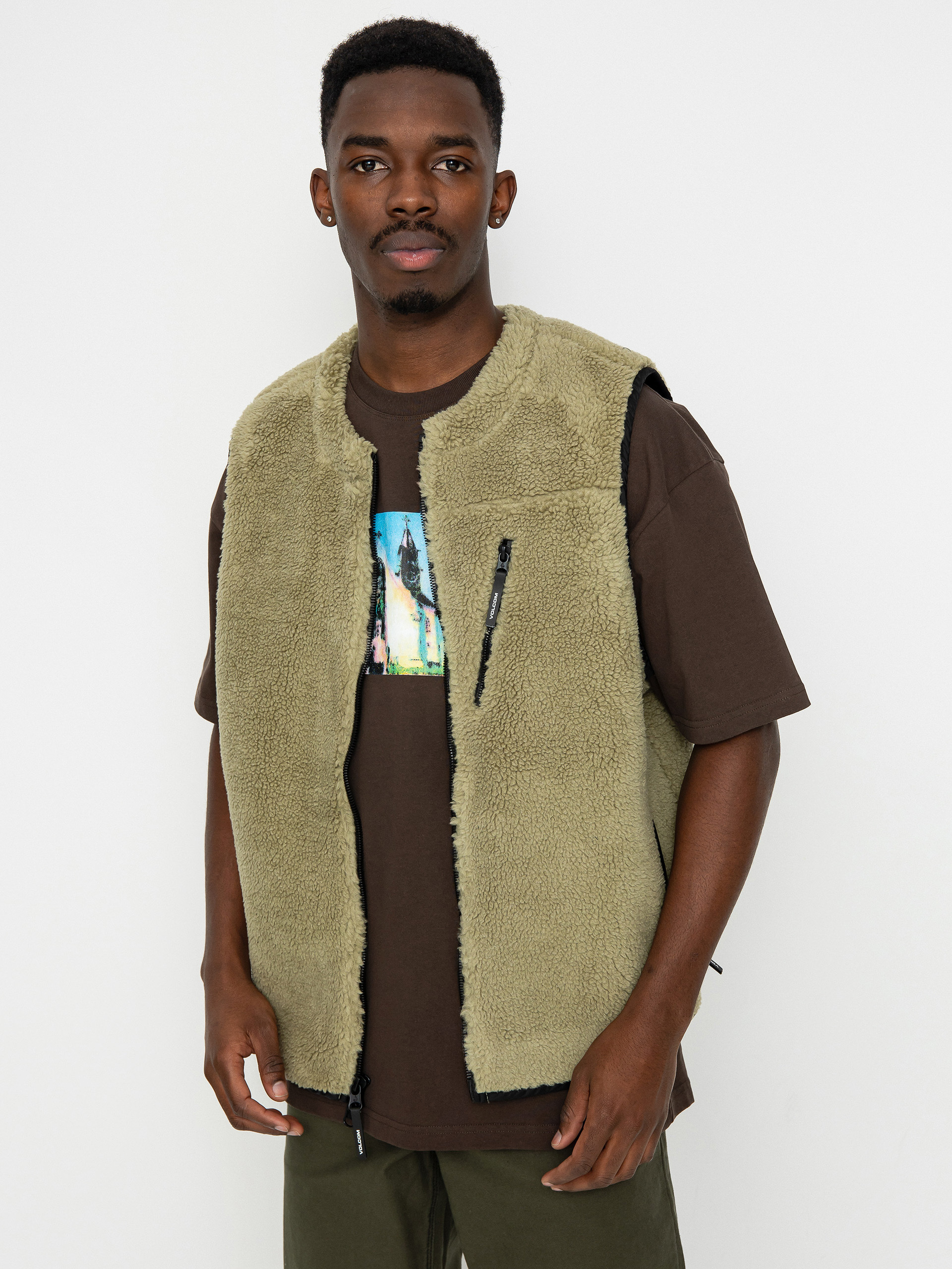 Vestă Volcom Archstone Vest (thyme green)