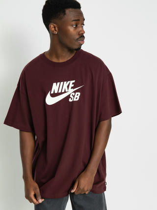 Tricou Nike SB Logo HBR (burgundy crush/white)