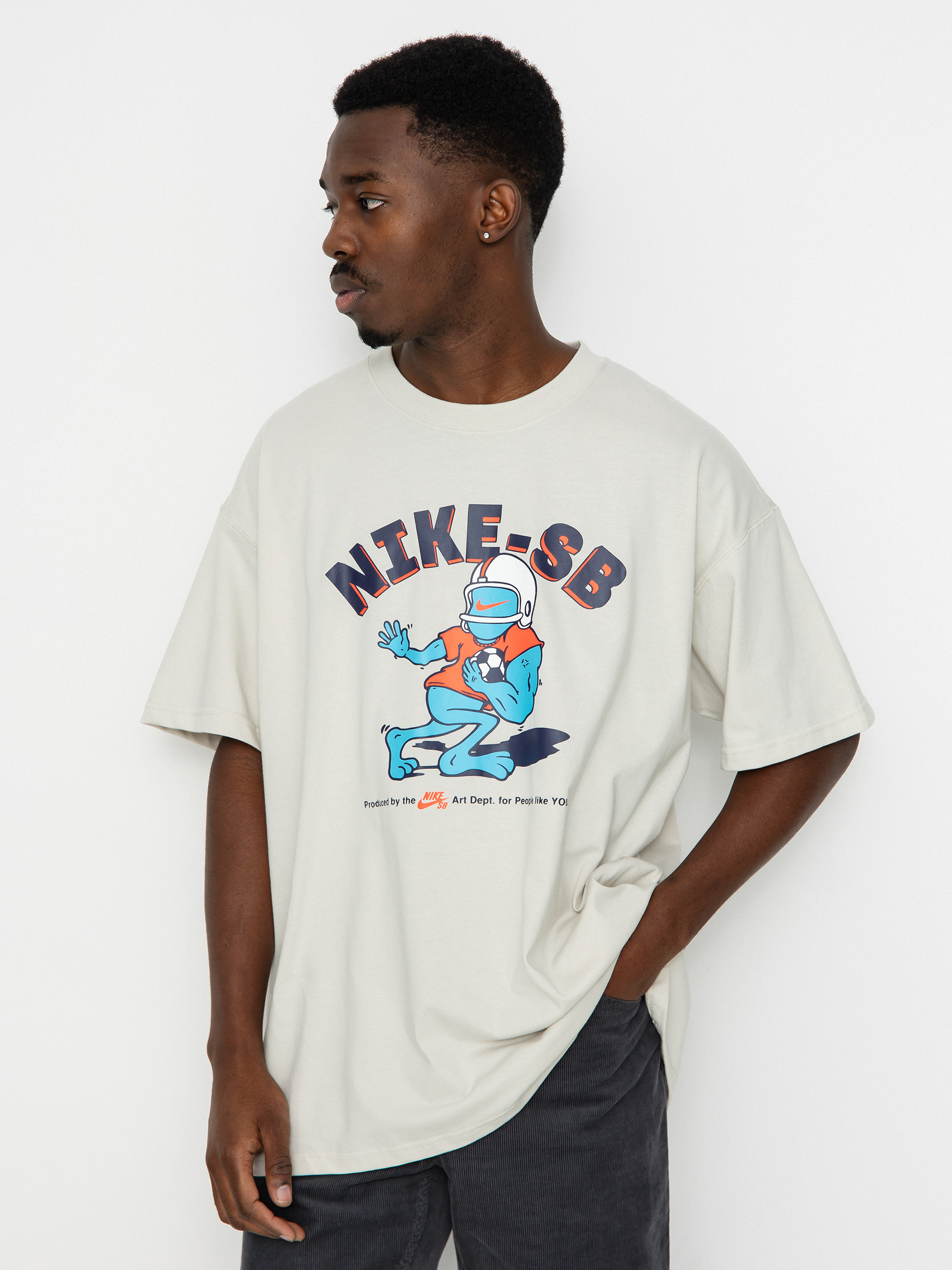 Tricou Nike SB Sports Guy (light bone)