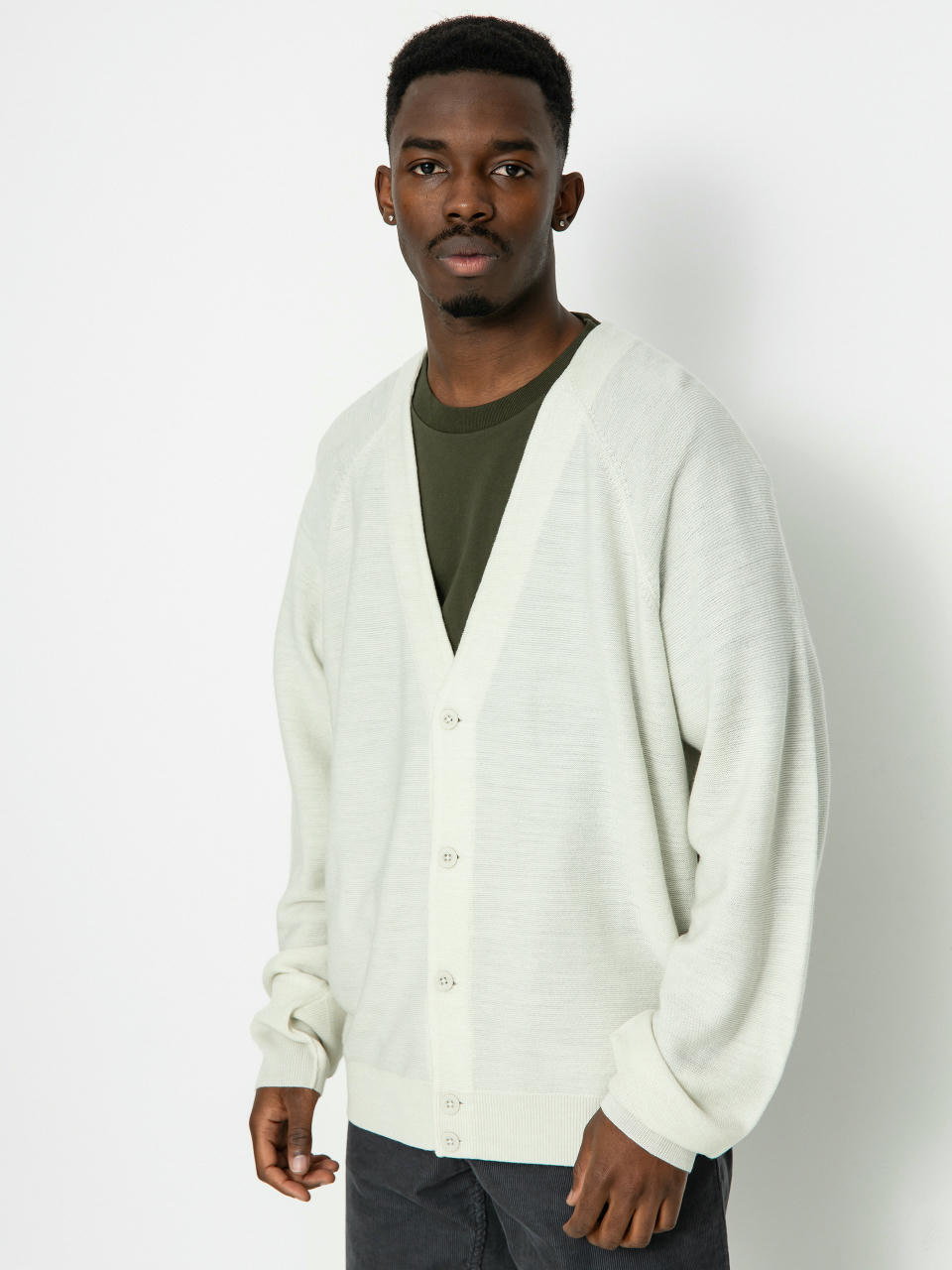 Pulover Nike SB Cardigan (light bone/white)