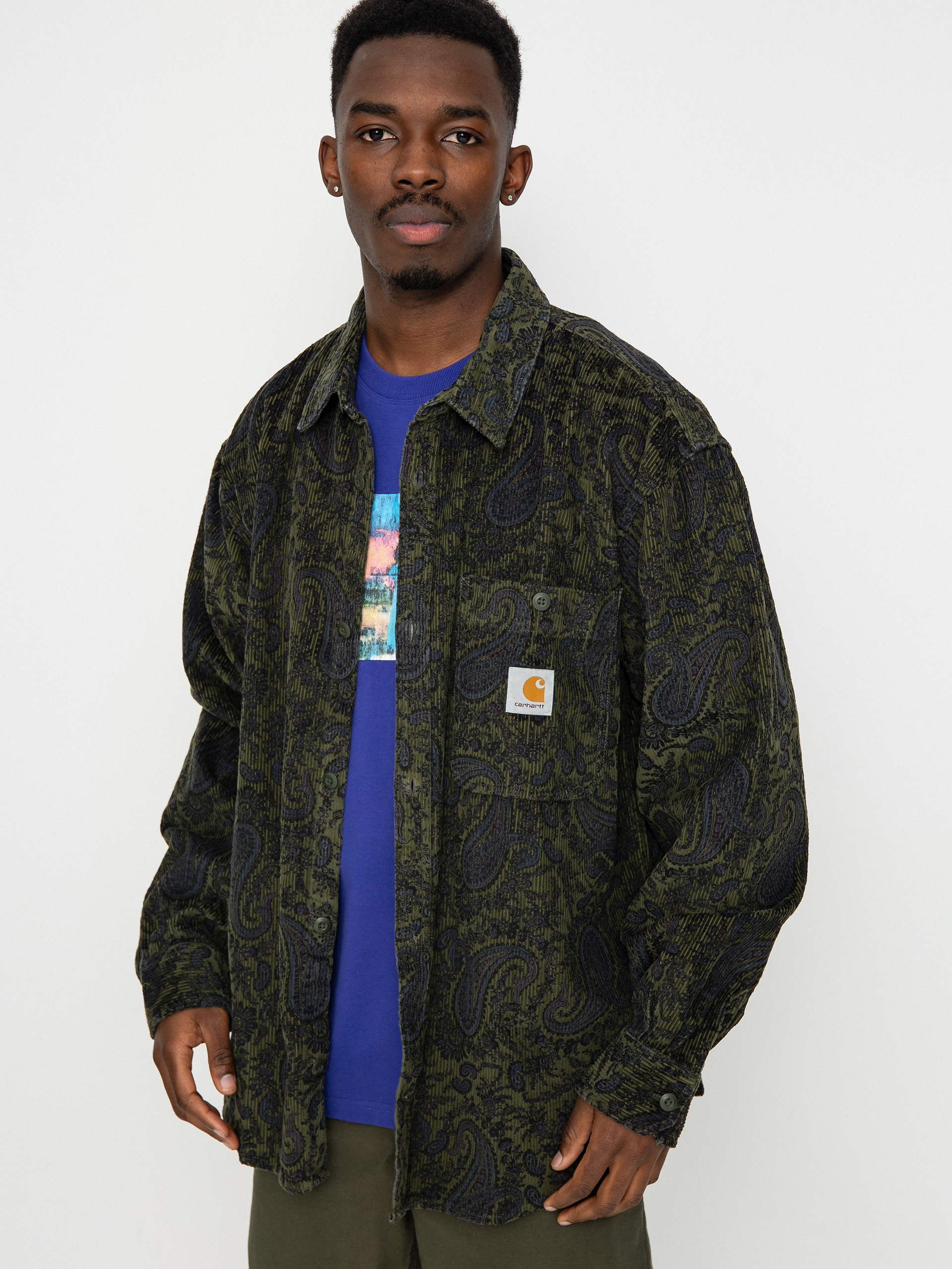 Cămașă Carhartt WIP Flint (paisley print plant)