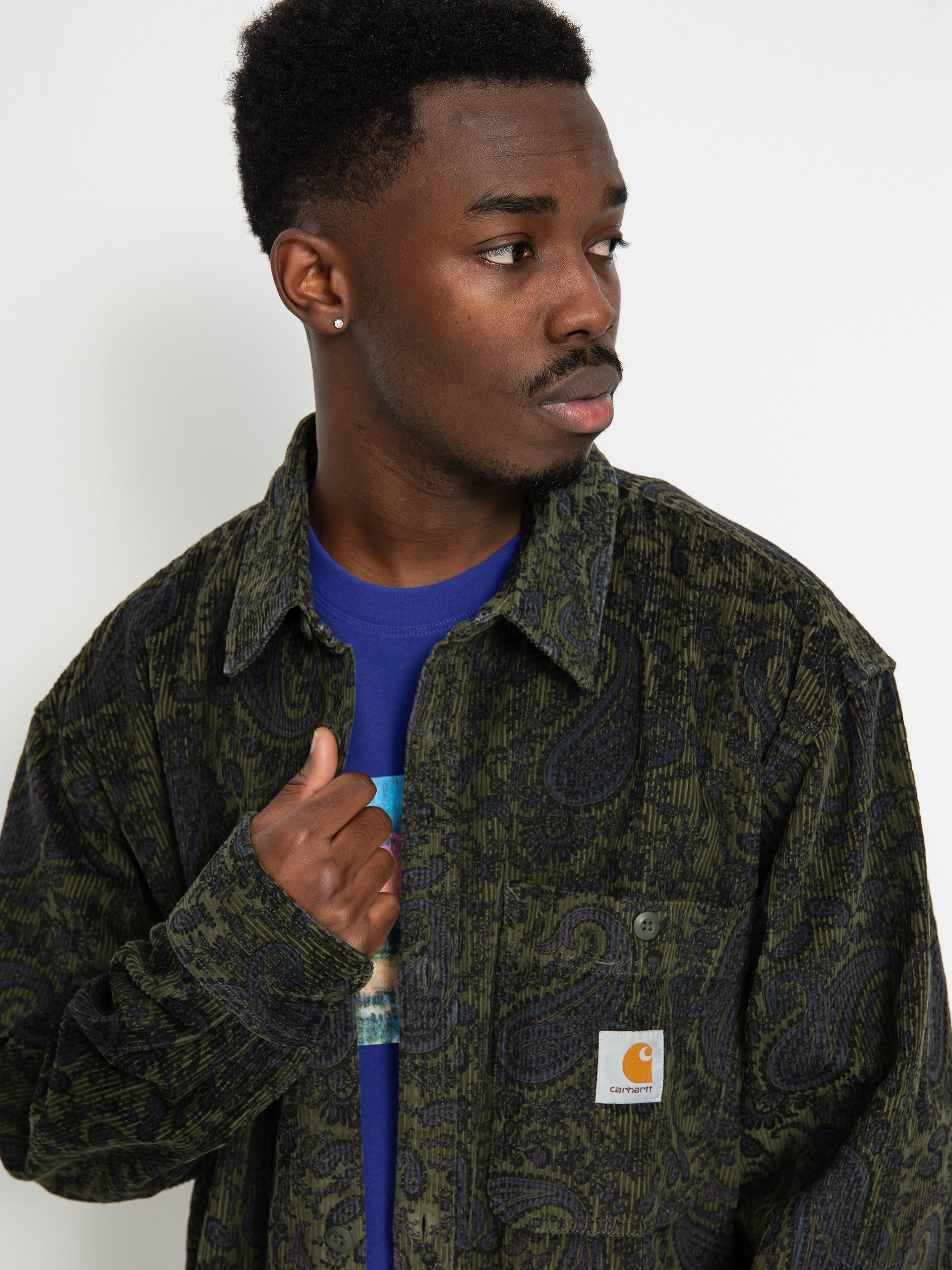 Cămașă Carhartt WIP Flint (paisley print plant)