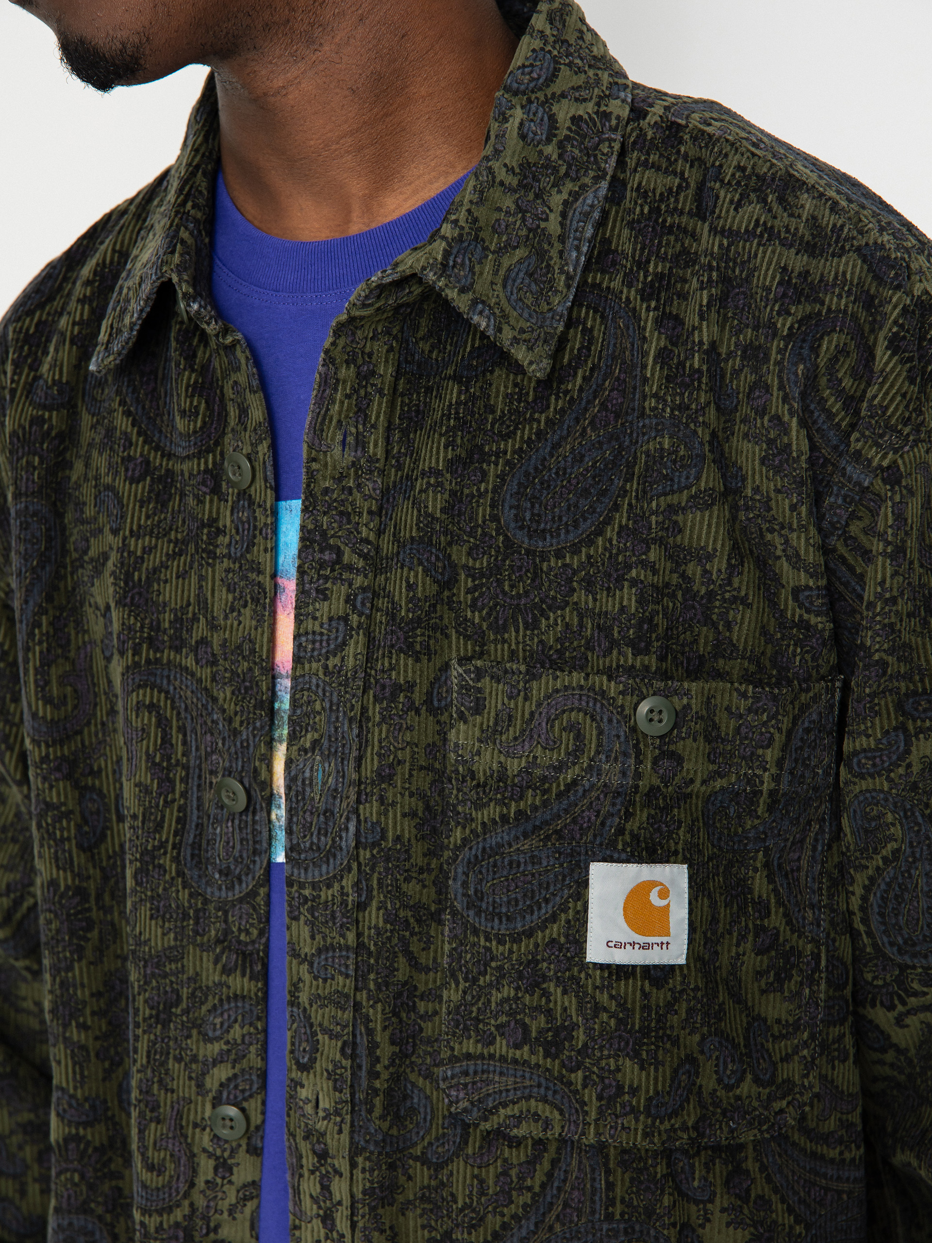 Cămașă Carhartt WIP Flint (paisley print plant)