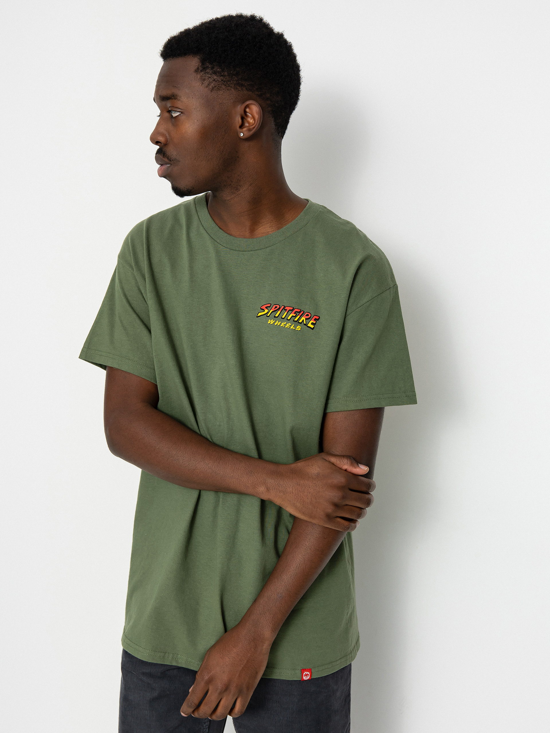 Tricou Spitfire Hell Hounds (military green)