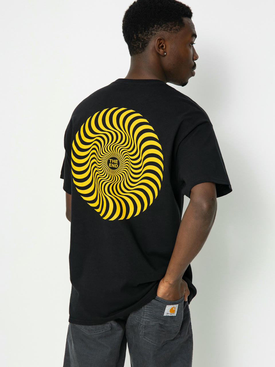 Tricou Spitfire Classic Swirl (black/gold)