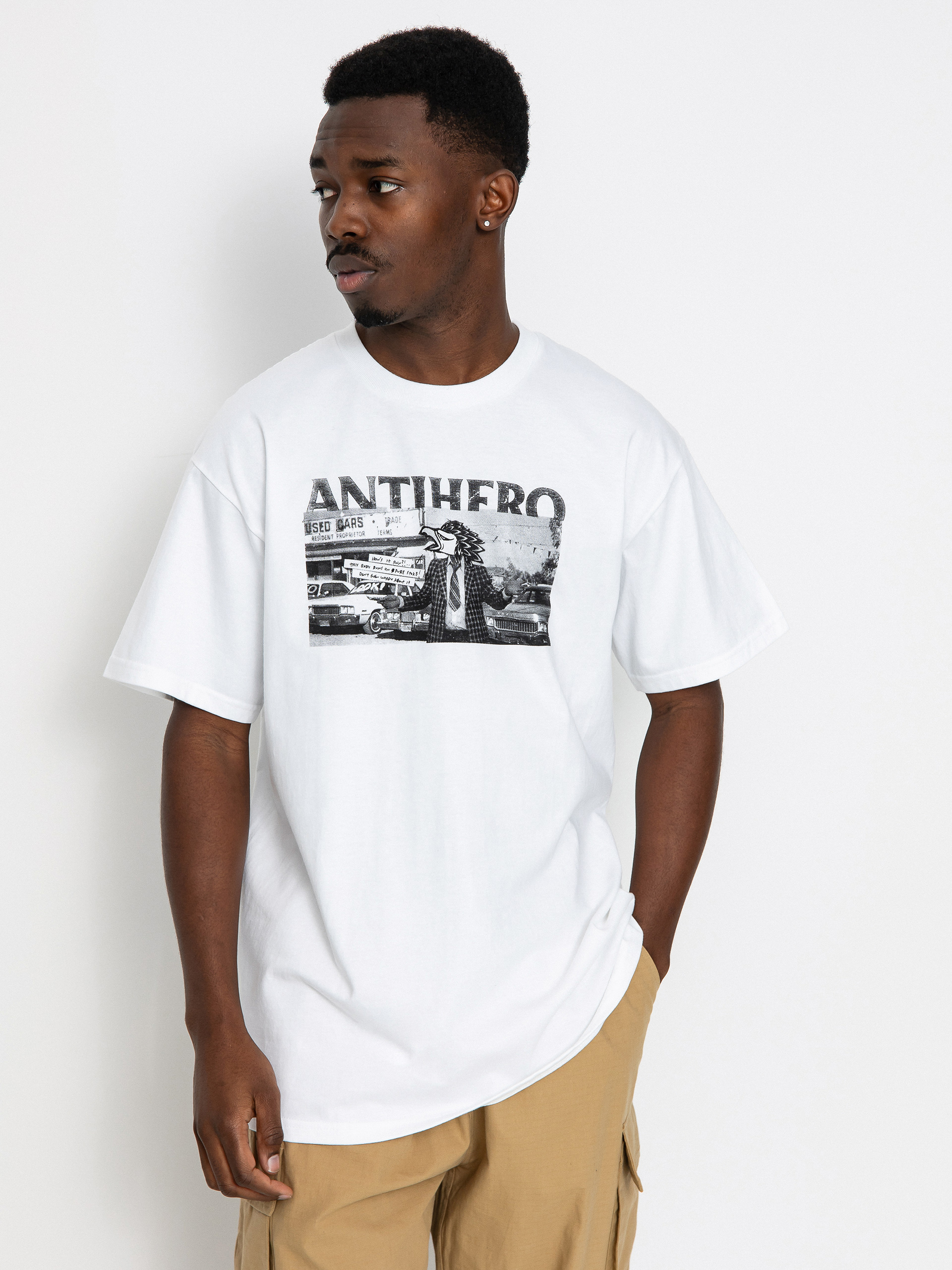 Tricou Antihero Pure Stoke (white/black)