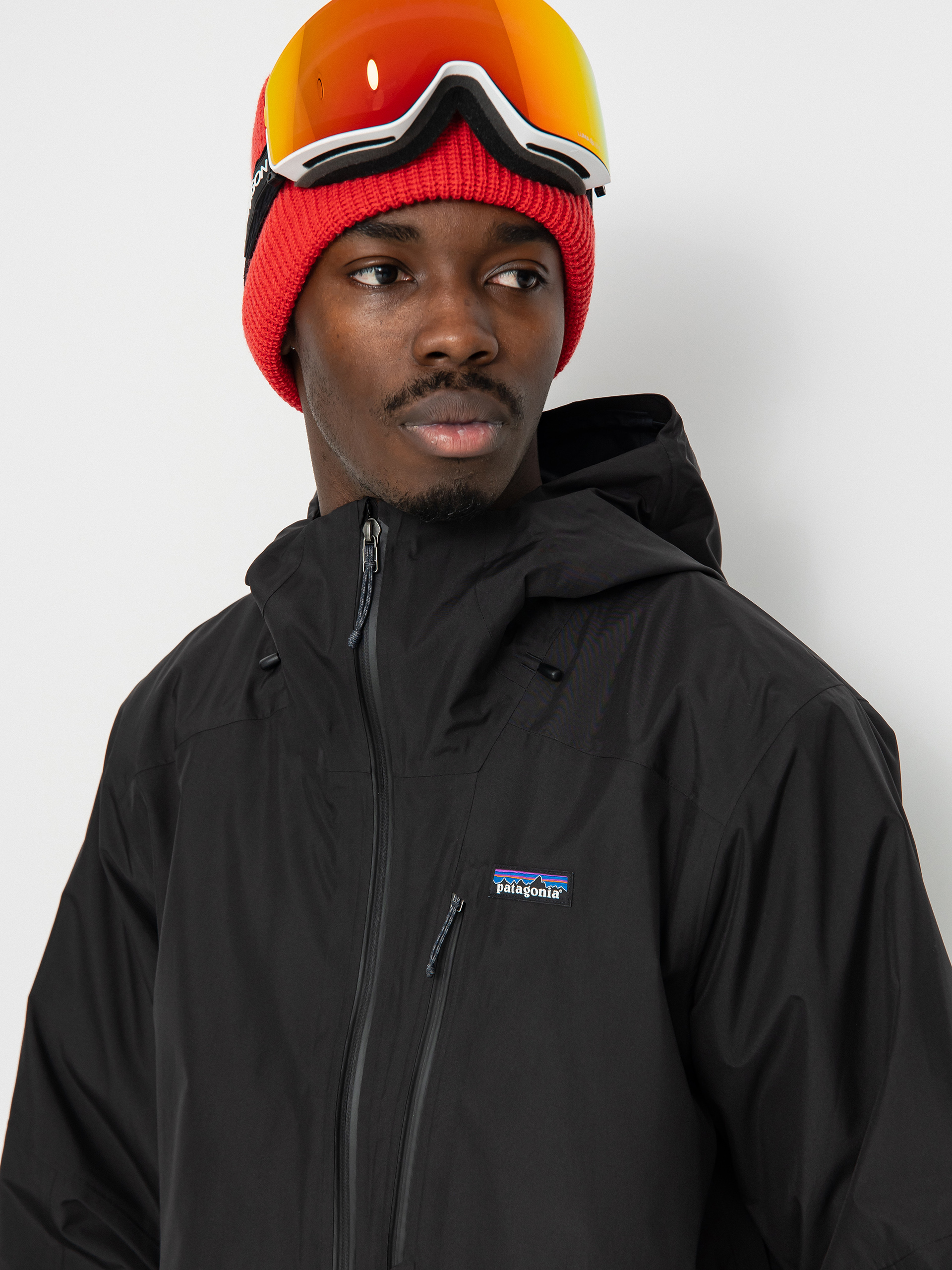 Pentru bărbați Geacă de snowboard Patagonia Powder Town (black)