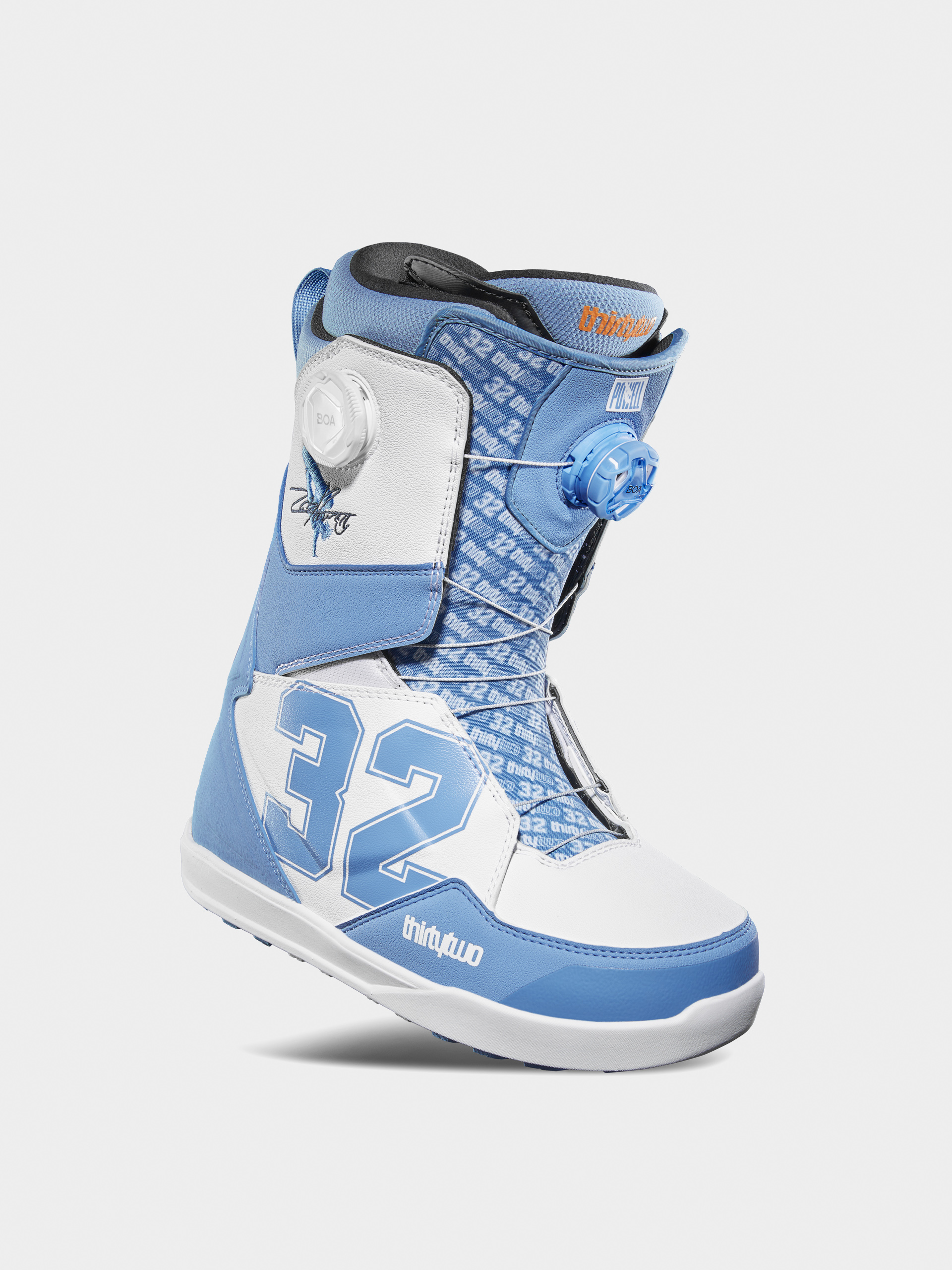 Pentru bărbați Încălțăminte pentru snowboard ThirtyTwo Lashed Double Boa Powell (blue/white)