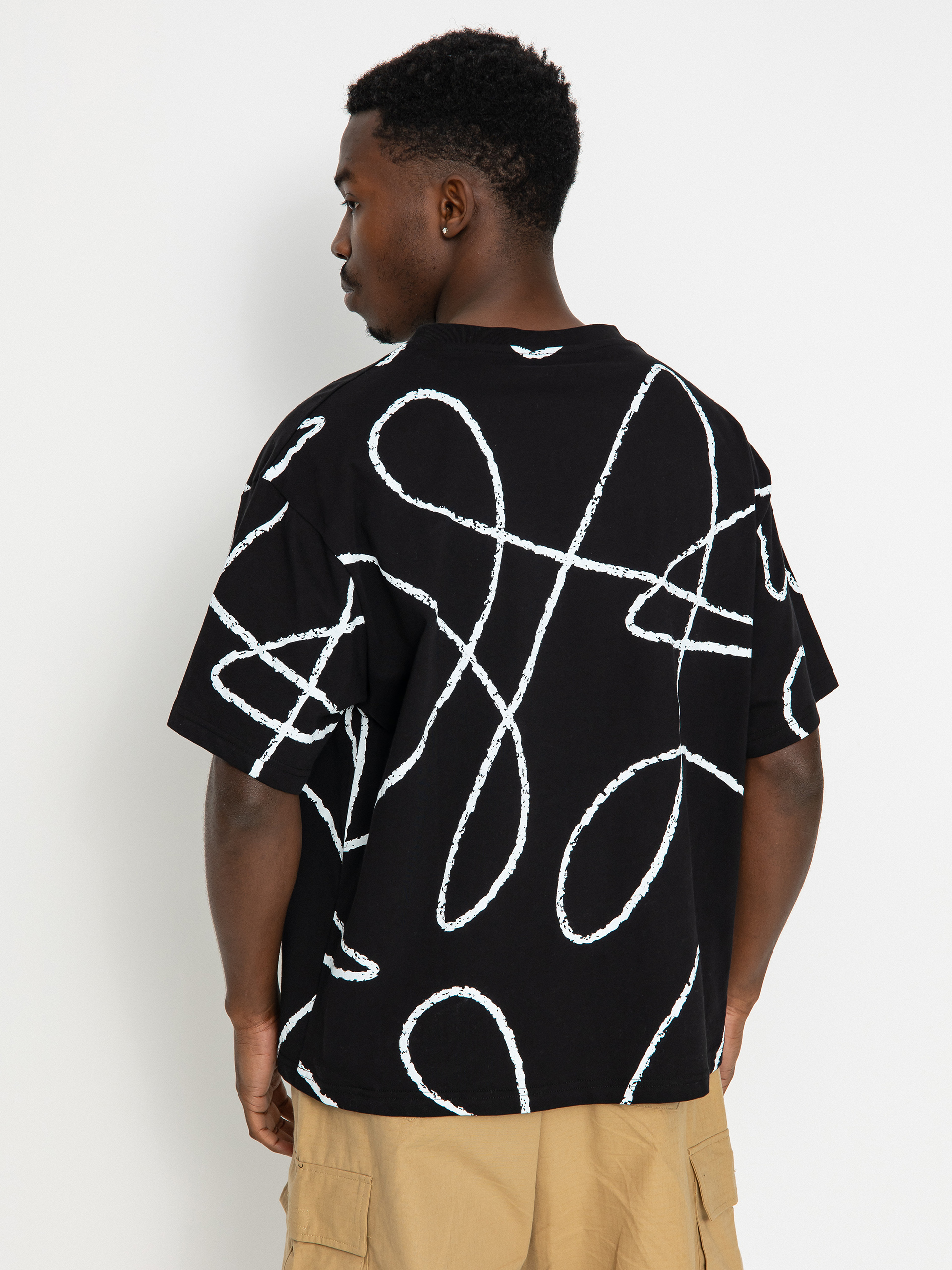 Tricou Poetic Collective Doodle Pattern (black)