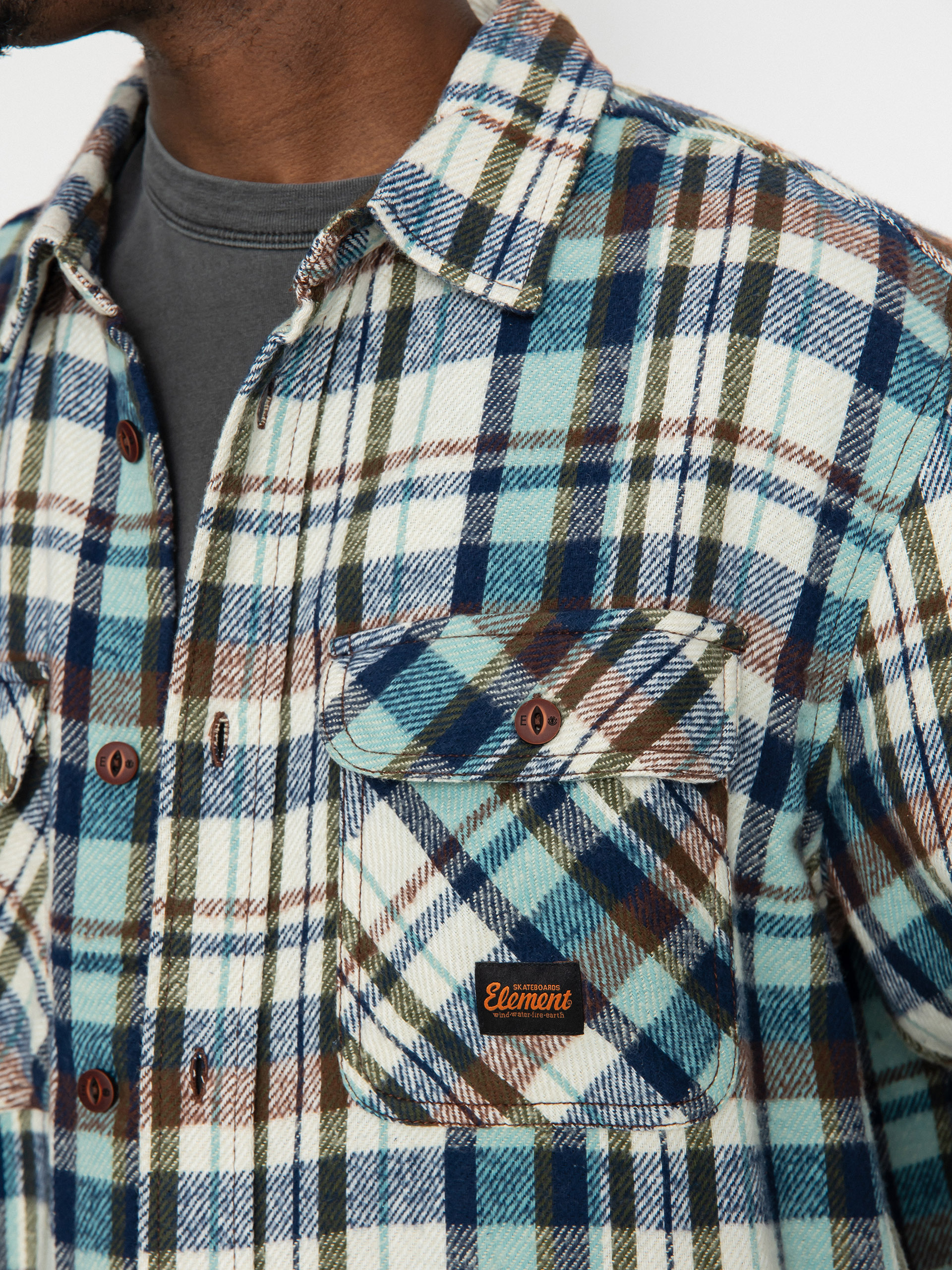 Cămașă Element Hueco Classic (hueco plaid chestnut/mineral)