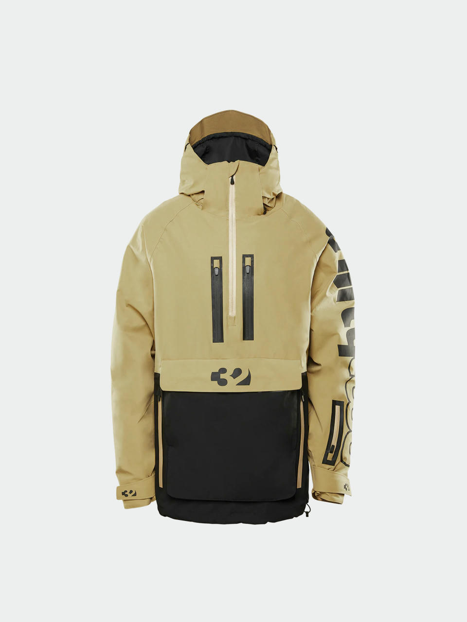 Pentru bărbați Geacă de snowboard ThirtyTwo Light Anorak (black/tan)