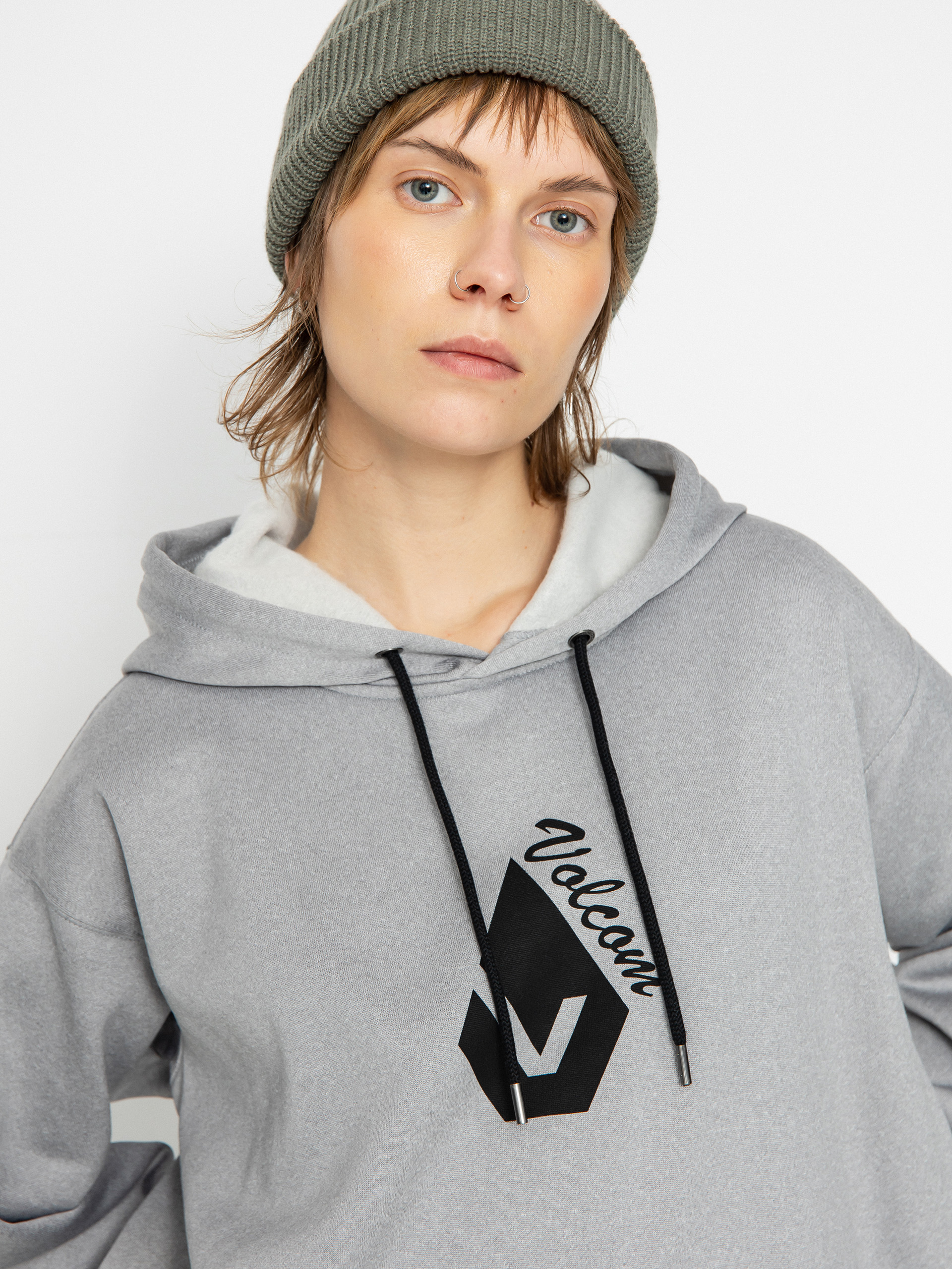 Pentru femei Hanorac termic Volcom Core Hydro HD (heather grey)