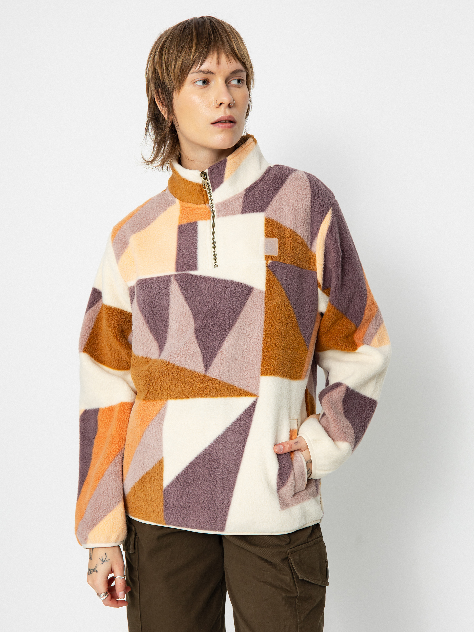 Hanorac Volcom Pheelin It Mock Neck Wmn (multi)