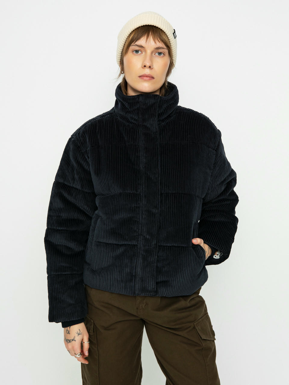 Geacă RVCA Eezeh Puffer Wmn (rvca black)