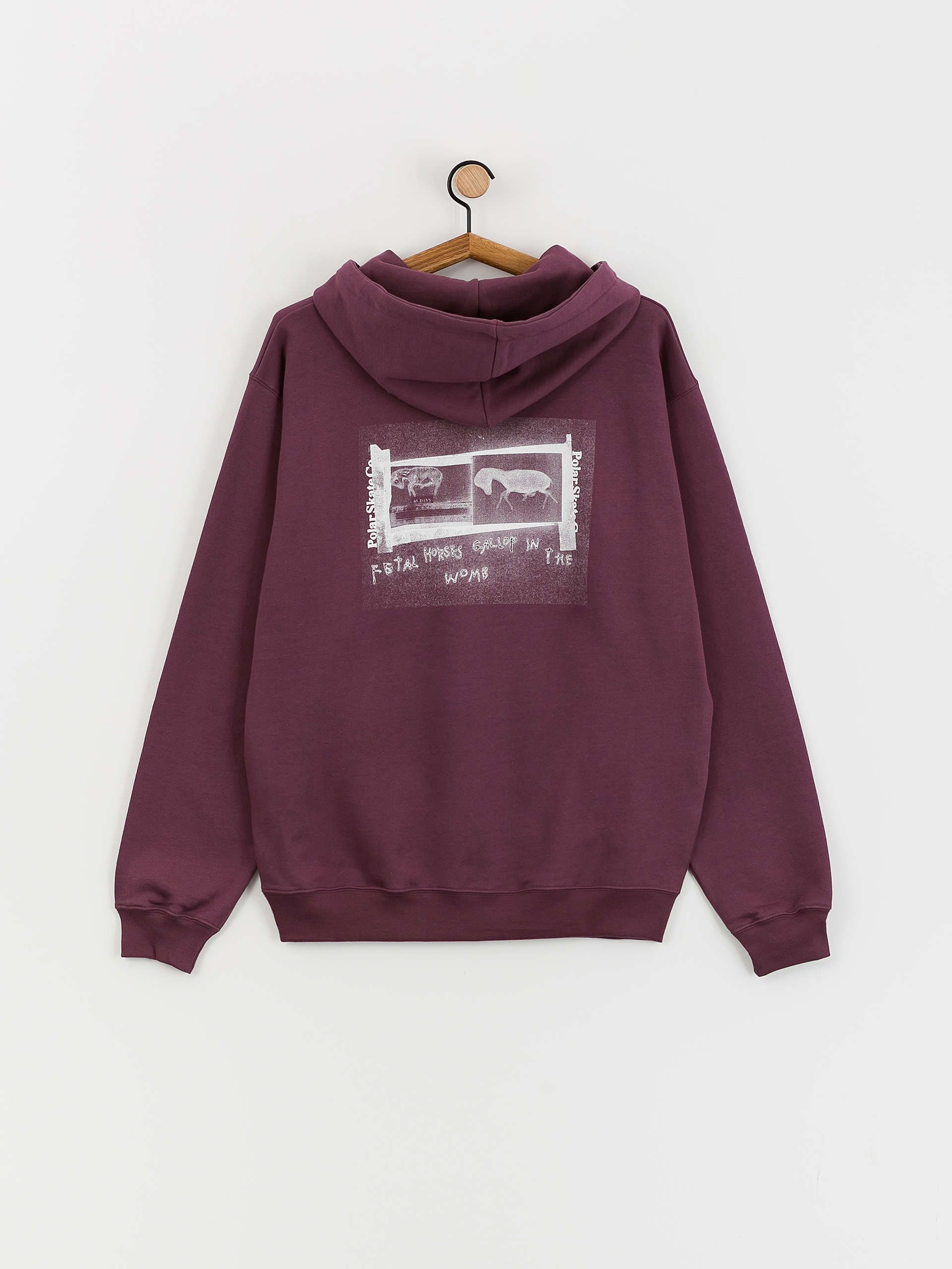 Hanorac cu glugă Polar Skate Beautiful Horses Dave HD (plum)