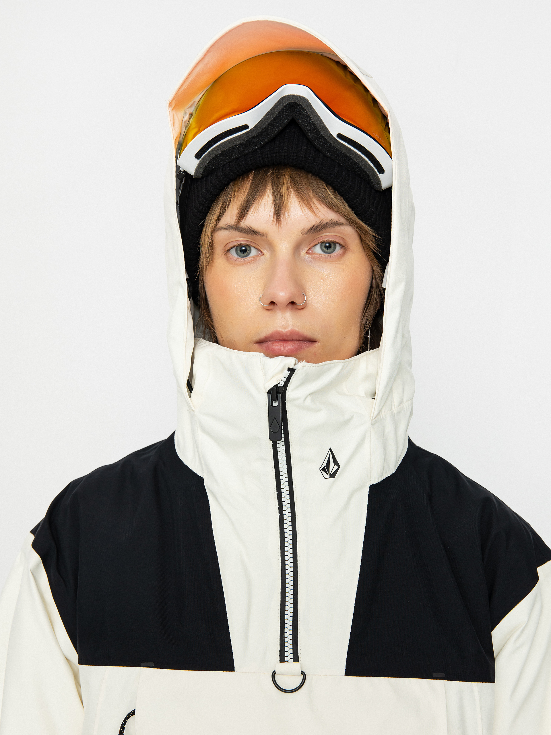 Pentru femei Geacă de snowboard Volcom Fern Ins Gore Pullover (moonbeam)