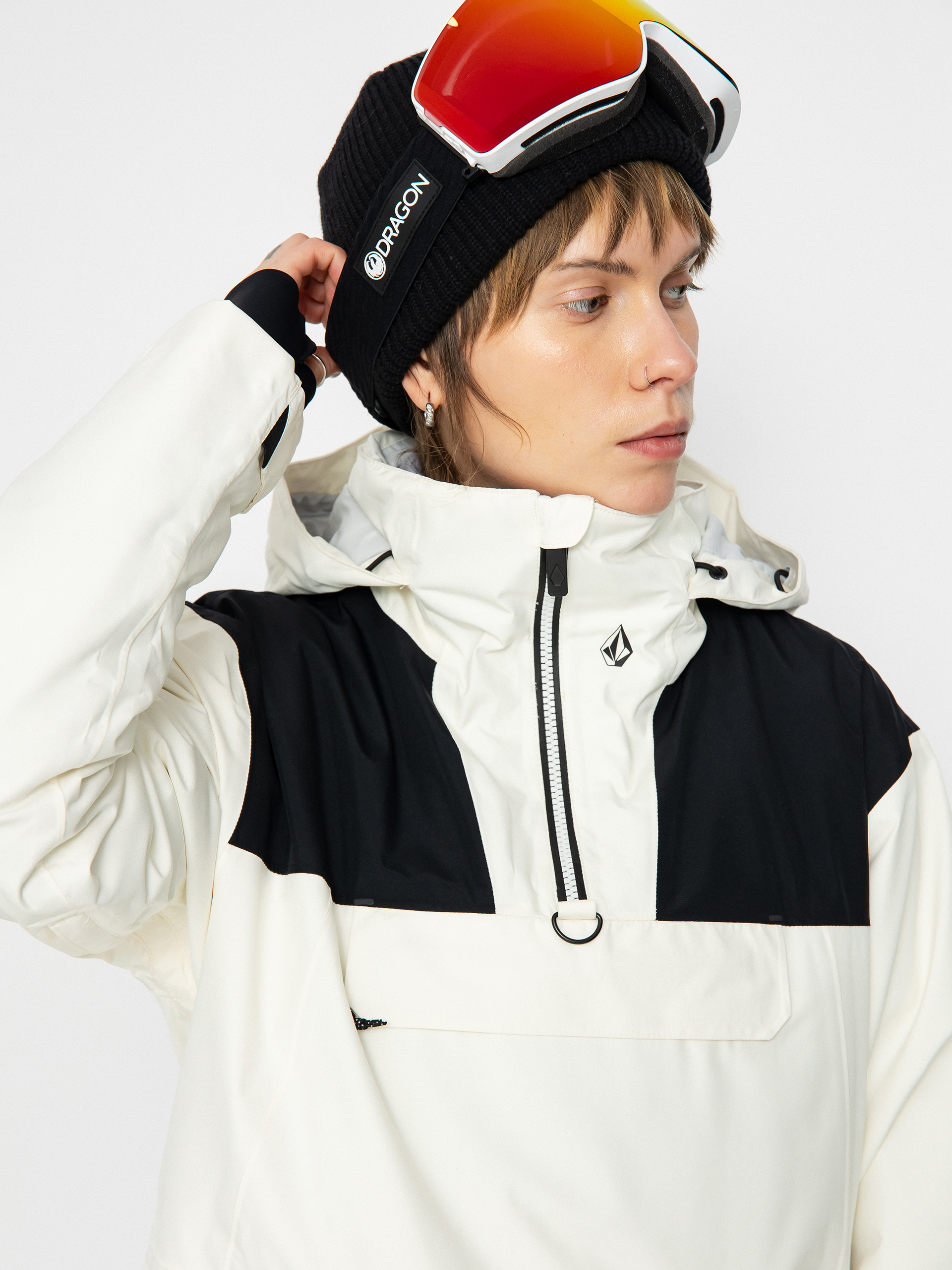 Pentru femei Geacă de snowboard Volcom Fern Ins Gore Pullover (moonbeam)