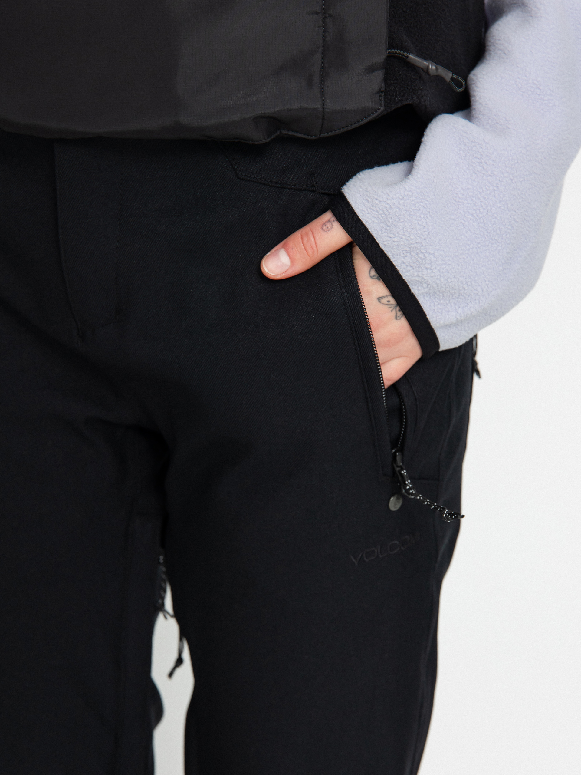 Pentru femei Pantaloni pentru snowboard Volcom Species Stretch (black)