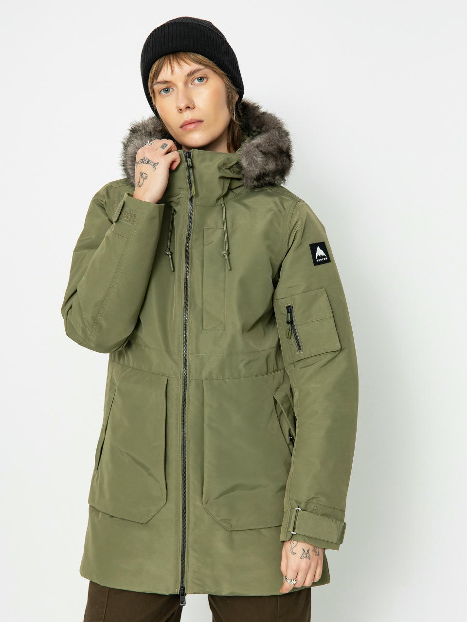 Pentru femei Geacă de snowboard Burton Saxton Parka (forest moss)