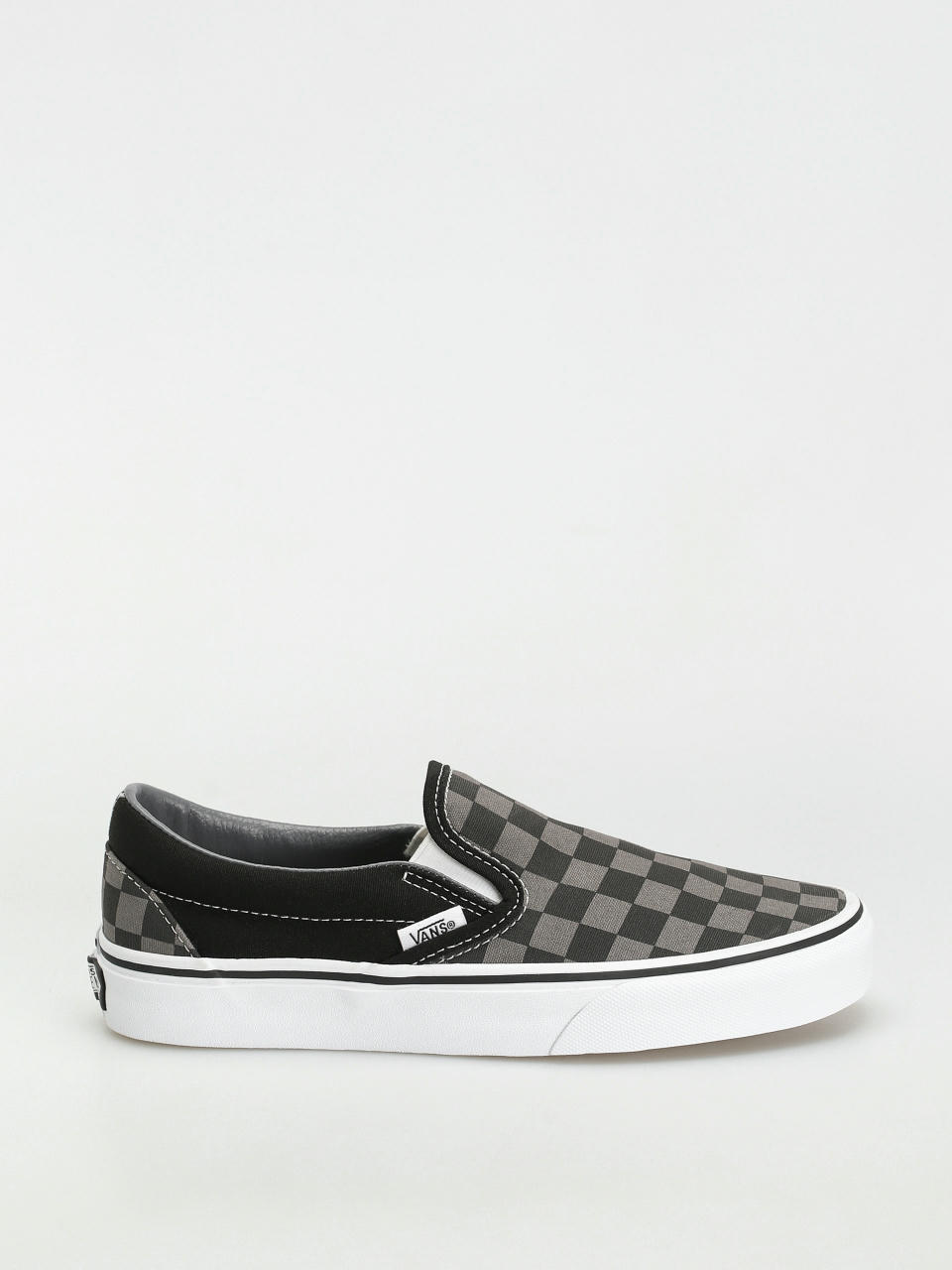 Pantofi Vans Classic Slip On (black/pewter checkerboard)