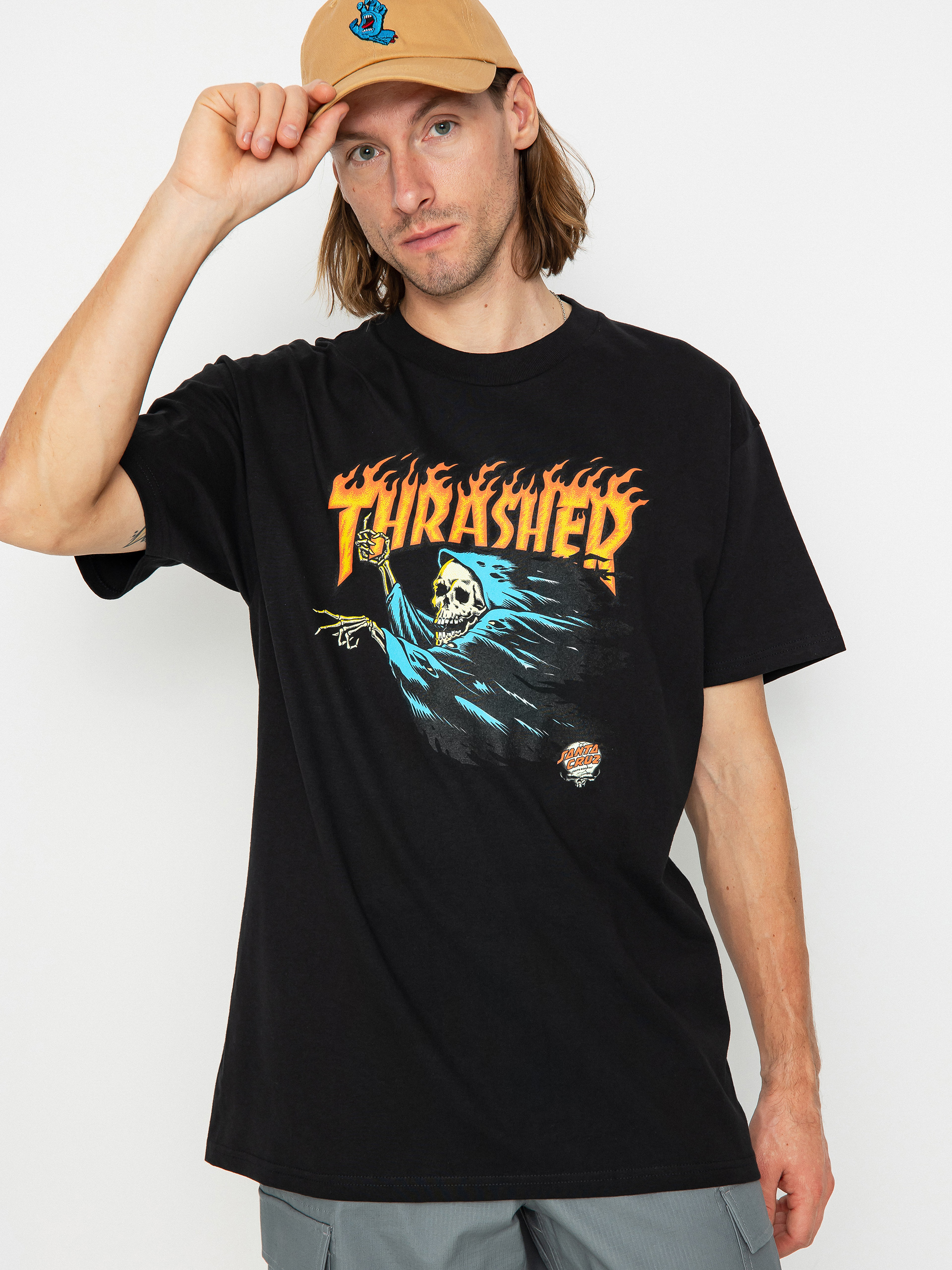 Tricou Santa Cruz X Thrasher O'Brien Reaper (black)