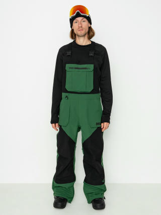 Pantaloni pentru snowboard ThirtyTwo Basement Bib (green)