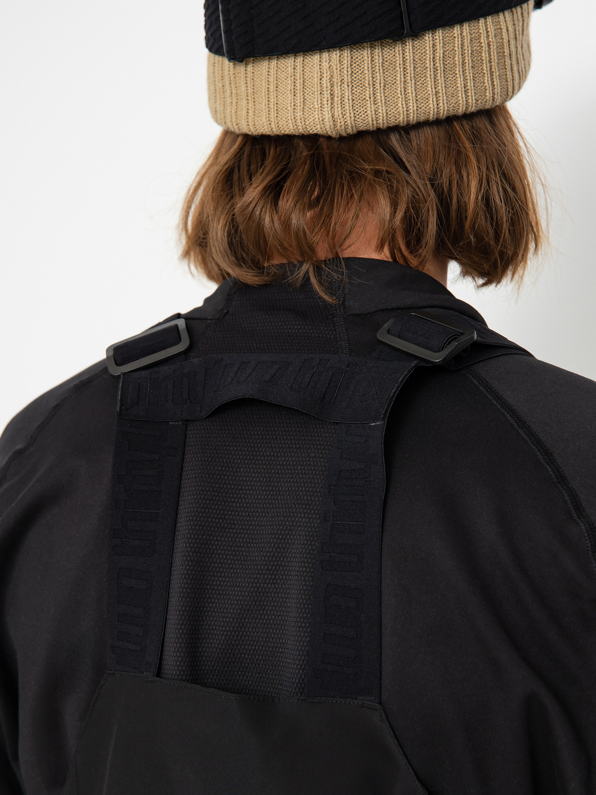 Pentru bărbați Pantaloni pentru snowboard ThirtyTwo Basement Bib (black/tan)