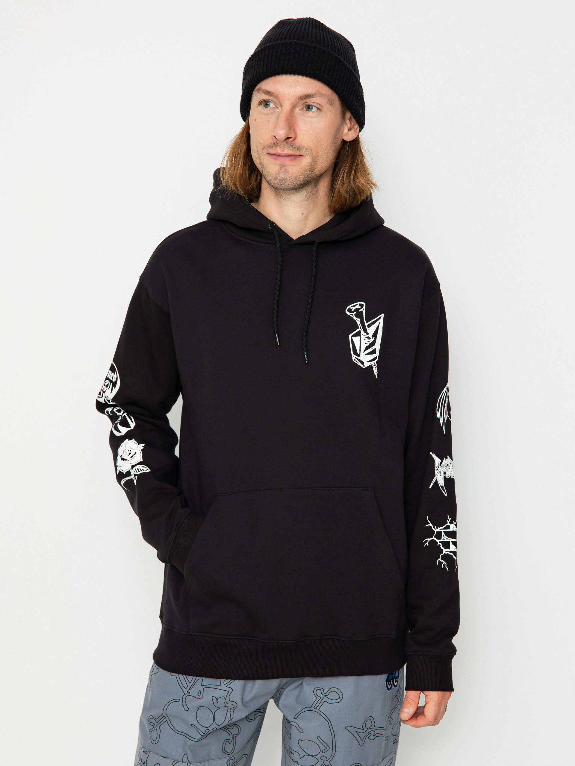 Hanorac cu glugă Volcom Watanite HD (black)