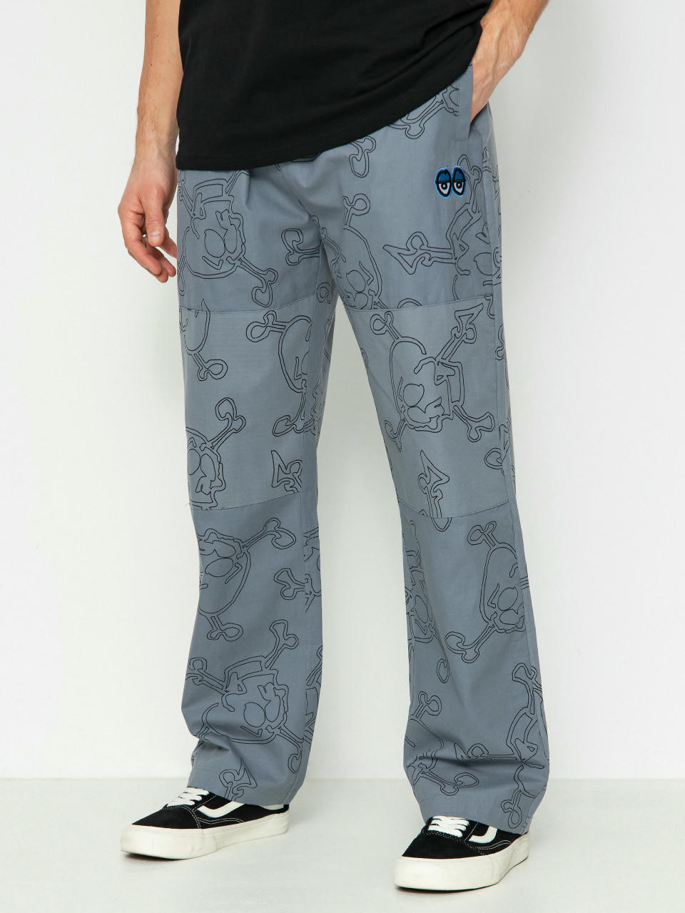 Pantaloni Krooked Style Ey Rp Db (grey)