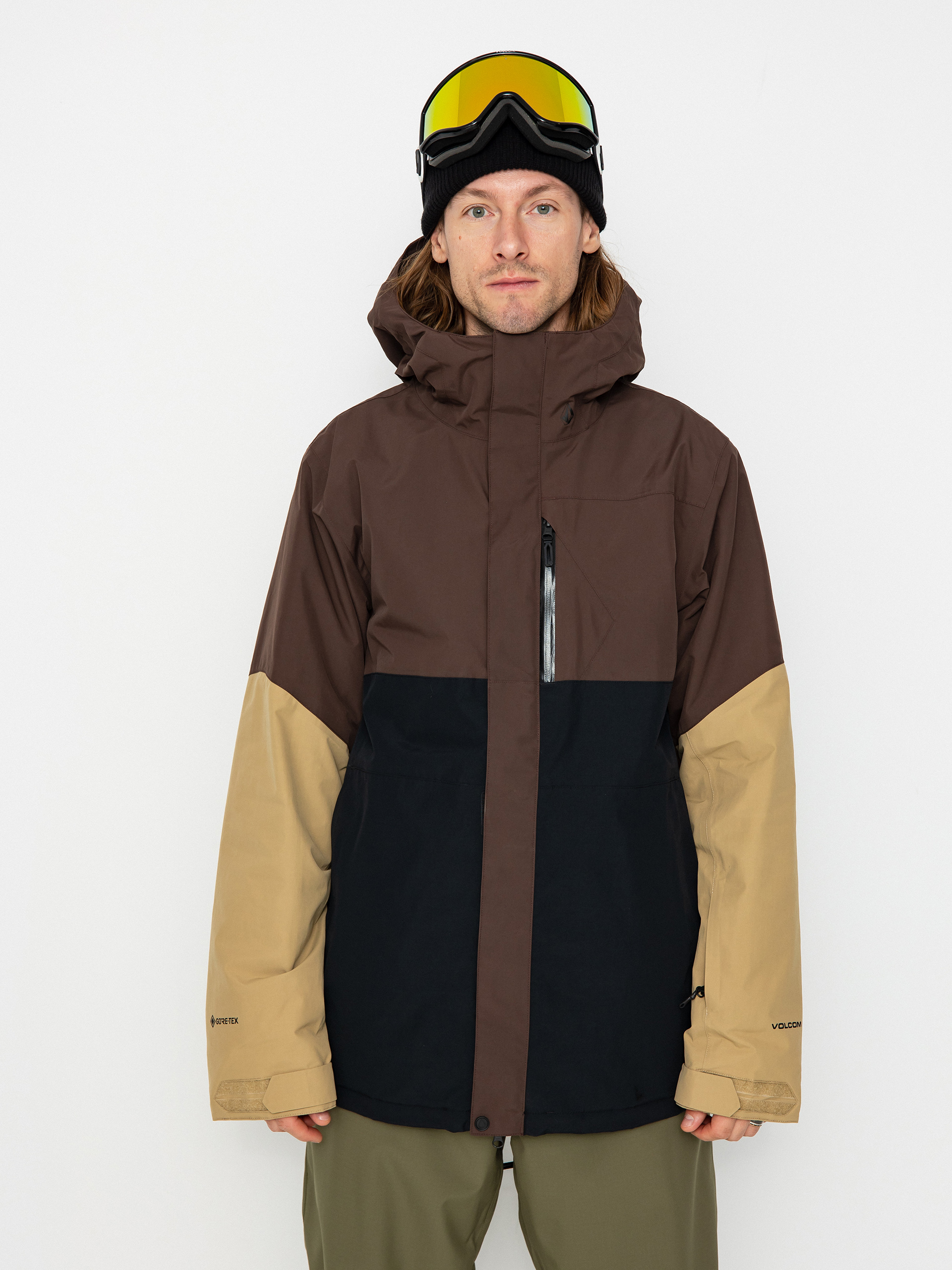 Pentru bărbați Geacă de snowboard Volcom L Ins Gore Tex (brown)