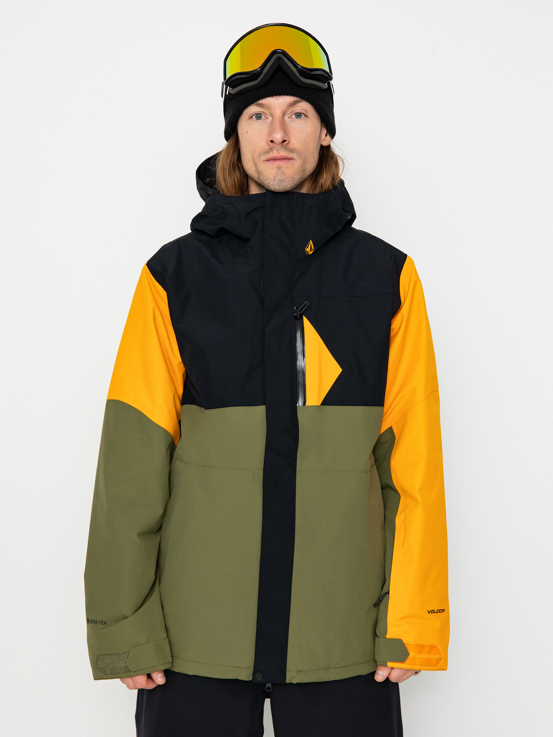 Pentru bărbați Geacă de snowboard Volcom L Ins Gore Tex (gold)