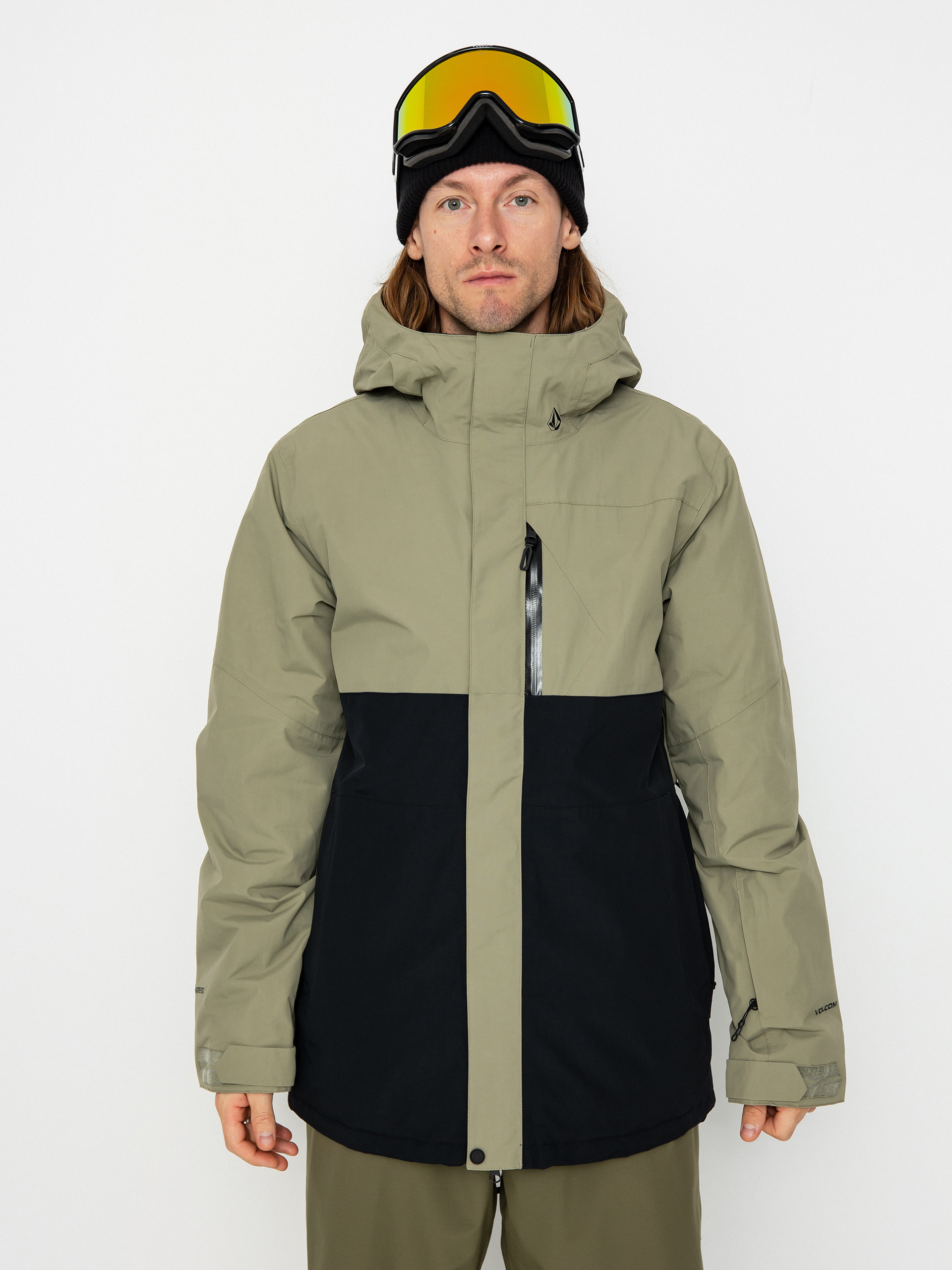Pentru bărbați Geacă de snowboard Volcom L Ins Gore Tex (light military)