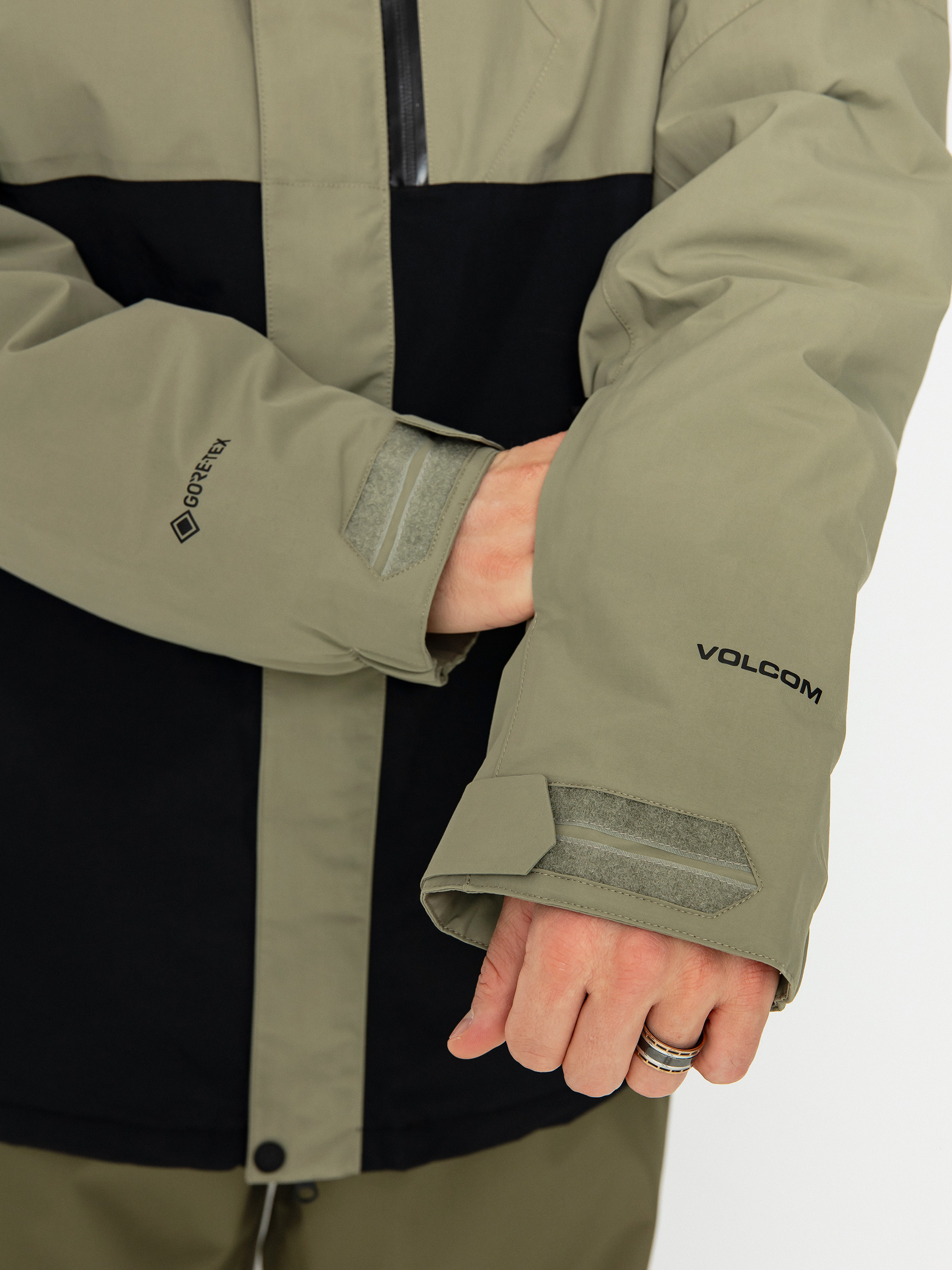 Pentru bărbați Geacă de snowboard Volcom L Ins Gore Tex (light military)