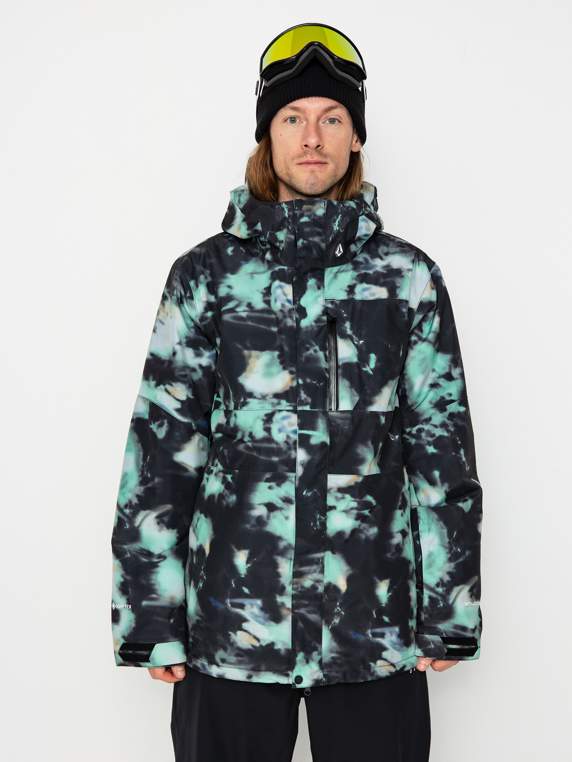 Pentru bărbați Geacă de snowboard Volcom L Ins Gore Tex (spritz black)