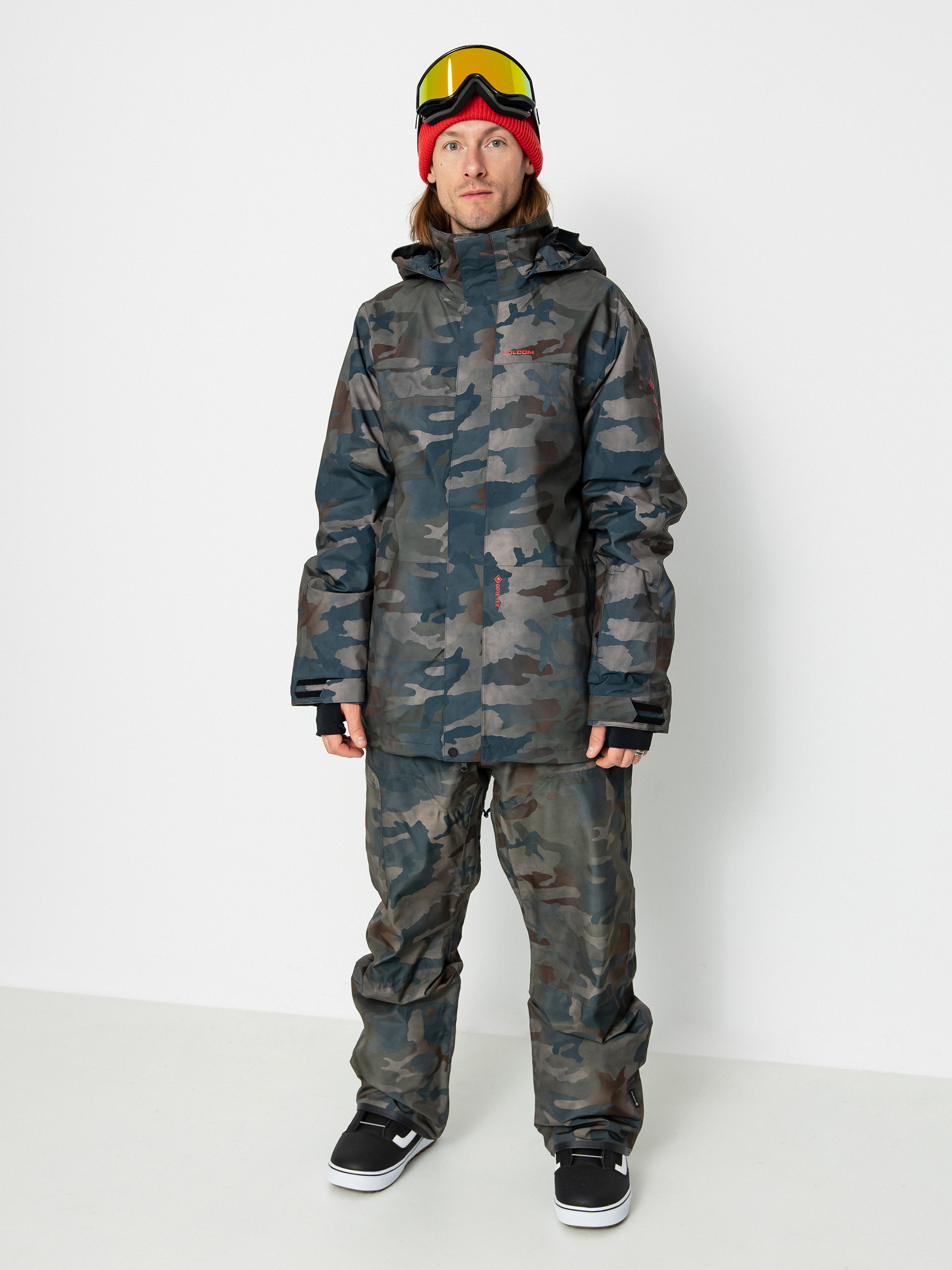 Pentru bărbați Geacă de snowboard Volcom V.Co Stretch Gore Tex (cloudwash camo)