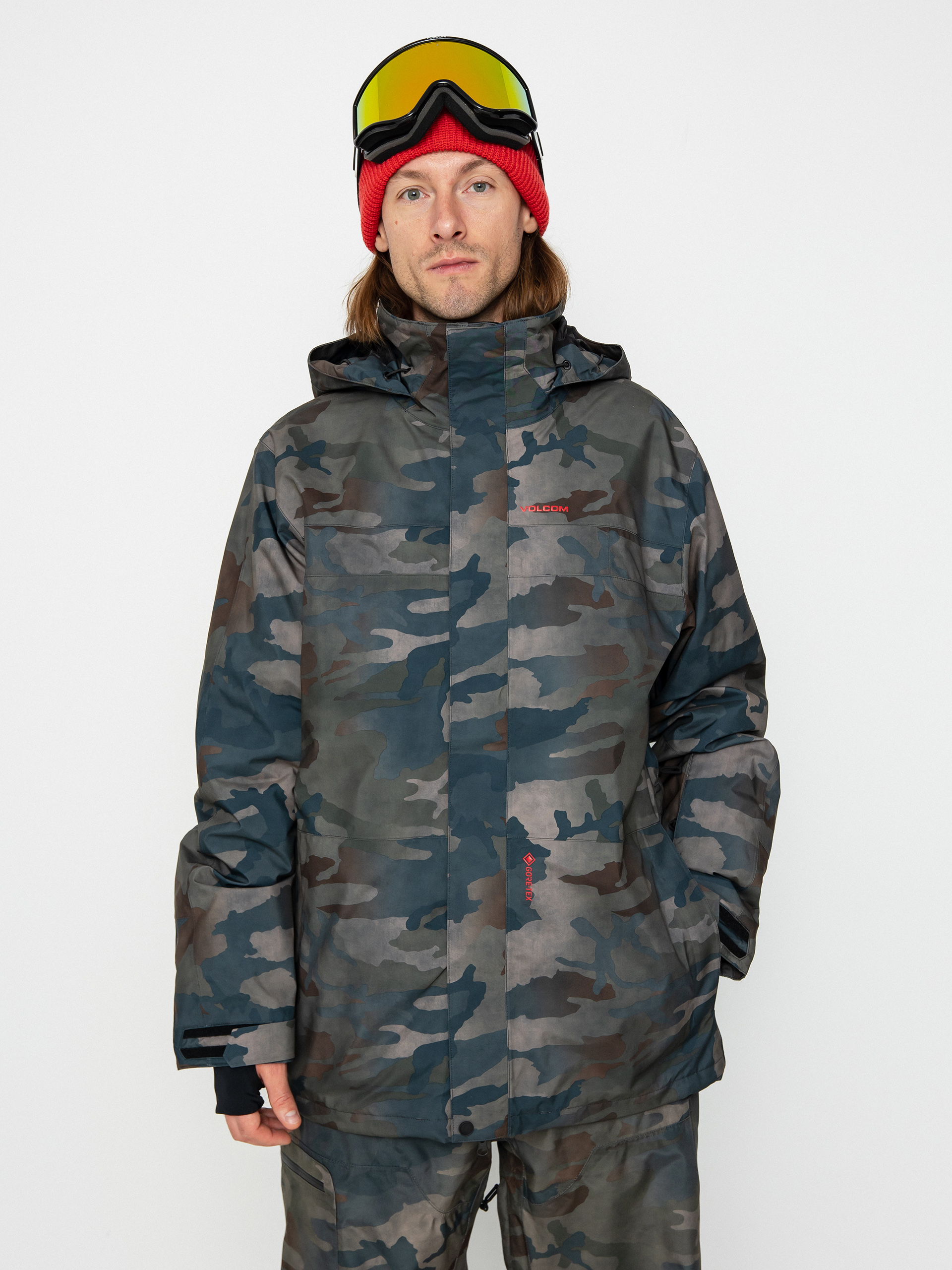 Pentru bărbați Geacă de snowboard Volcom V.Co Stretch Gore Tex (cloudwash camo)