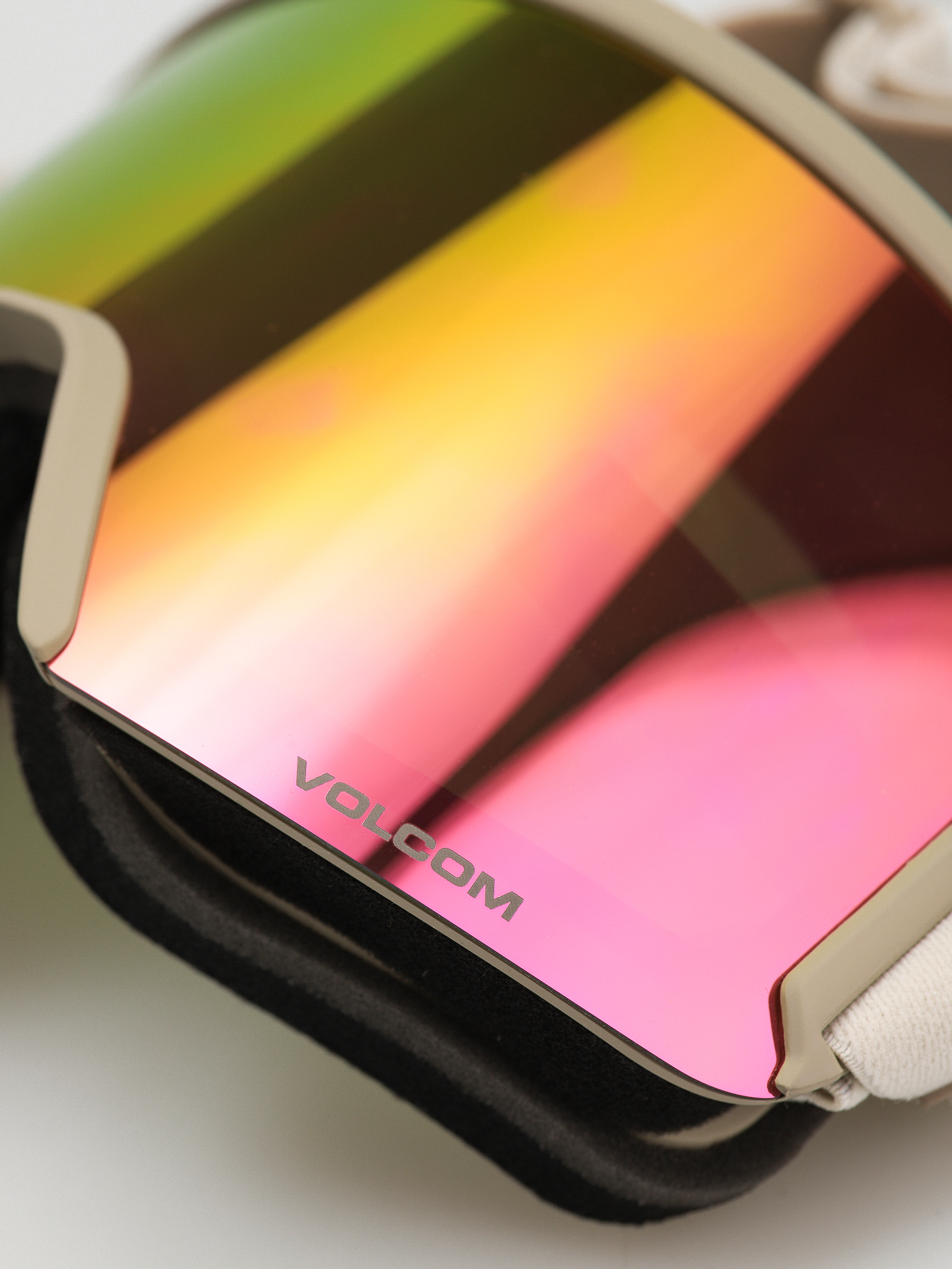 Ochelari pentru snowboard Volcom Garden (khakiest/sand/pink chrome+bl yellow)