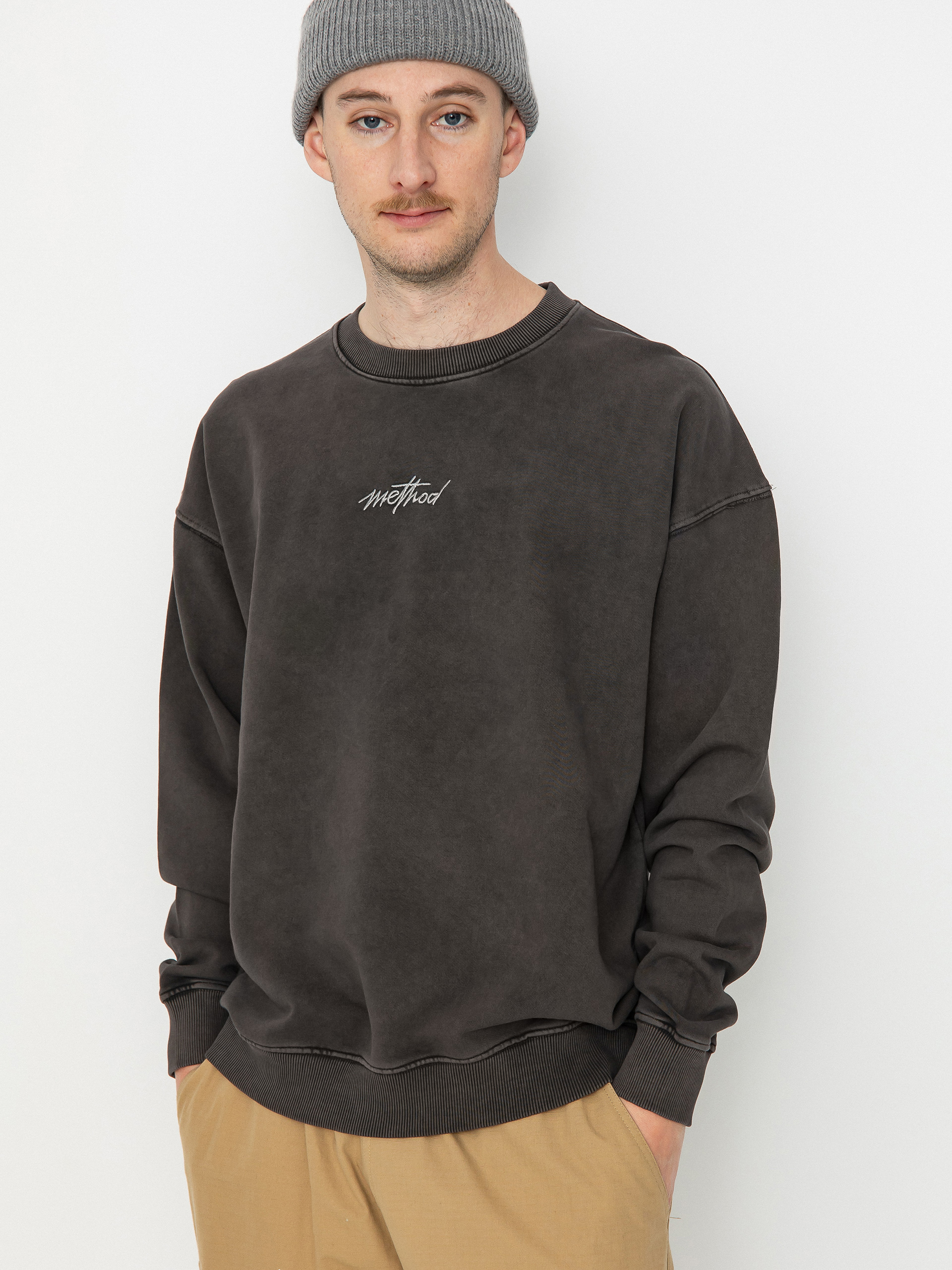 Hanorac Method Signature Crew (washed brown)